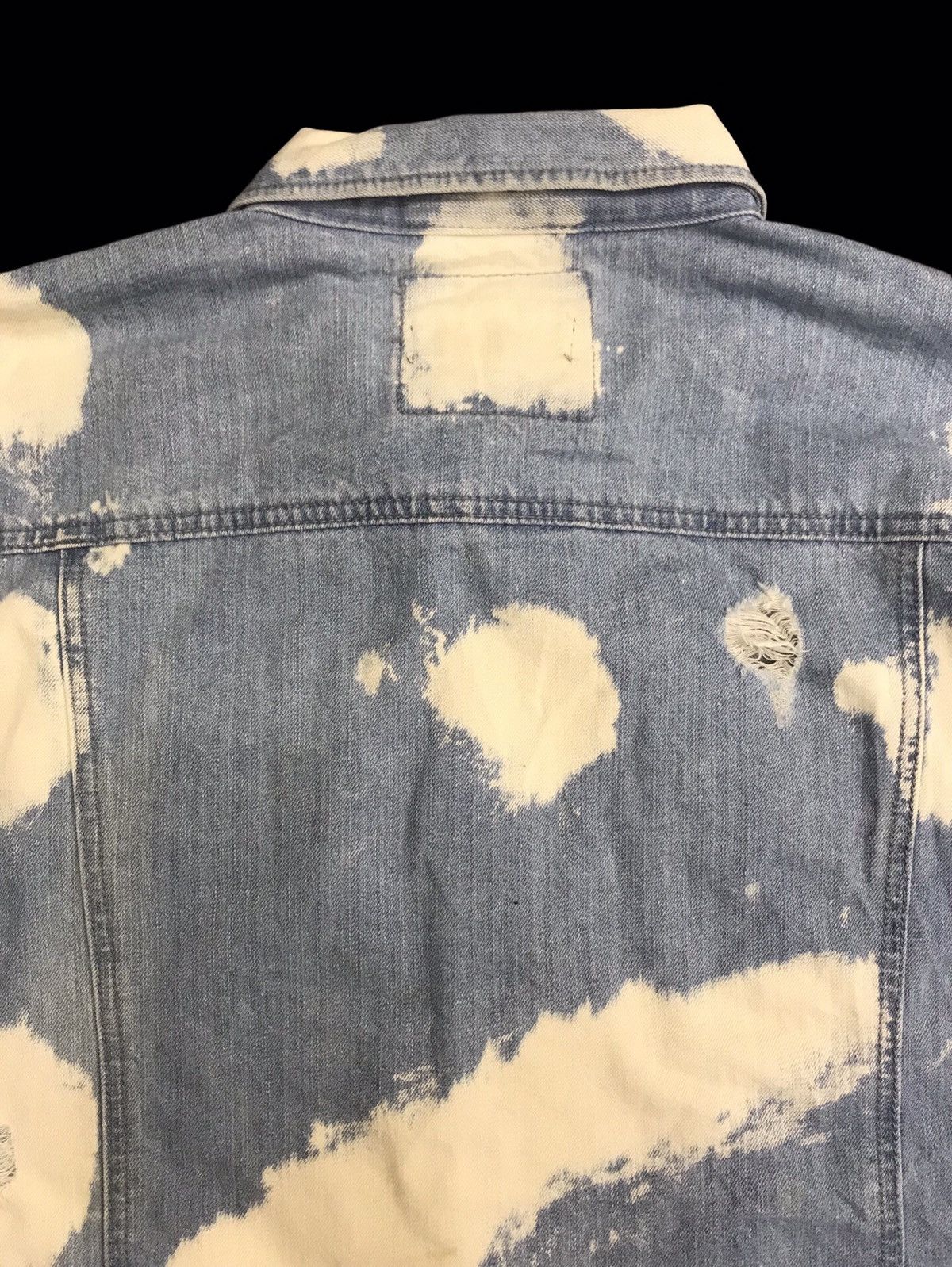 Japanese Brand 💥DENIM ART💥CavariA Rare Bleached Japan Trucker Denim F229 Size US XL / EU 56 / 4 - 15 Thumbnail