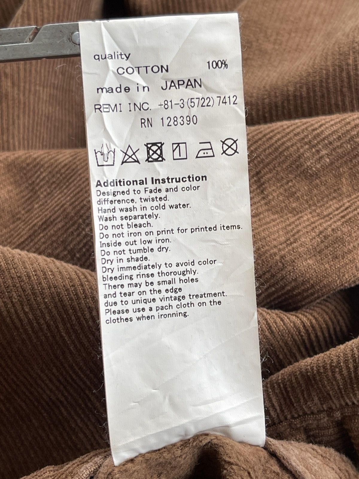 Remi Relief Summer Call Type 1 Corduroy Jacket Size US L / EU 52-54 / 3 - 8 Thumbnail