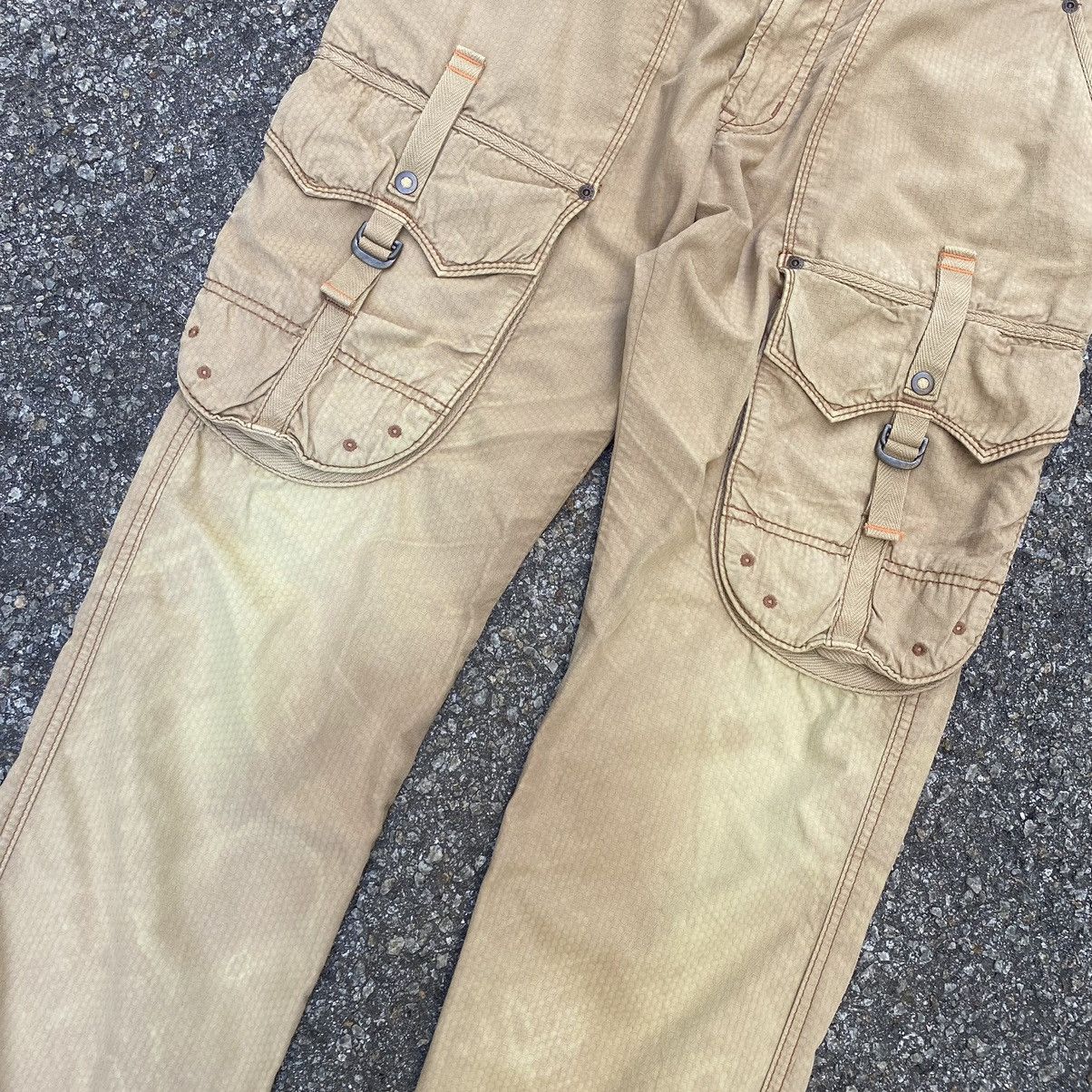 Edwin EDWIN 505 Khaki 3D Front Pocket Tactical Combat Cargo Pants Size US 33 - 3 Thumbnail