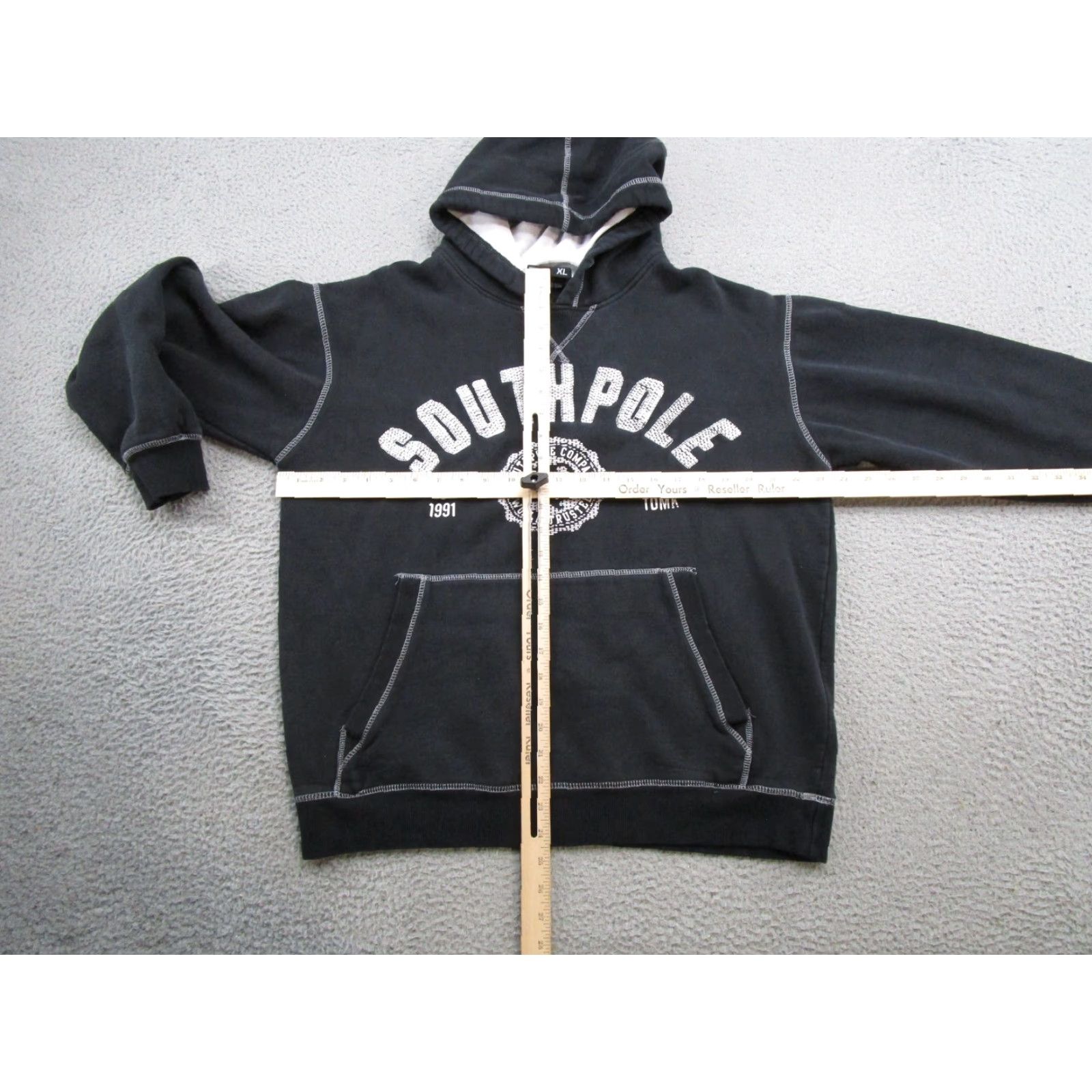 Southpole VINTAGE Southpole Hoodie Men’s Size XL Black Spell Out Sweatshirt Y2K Grunge Skater VTG Size US XL / EU 56 / 4 - 6 Thumbnail