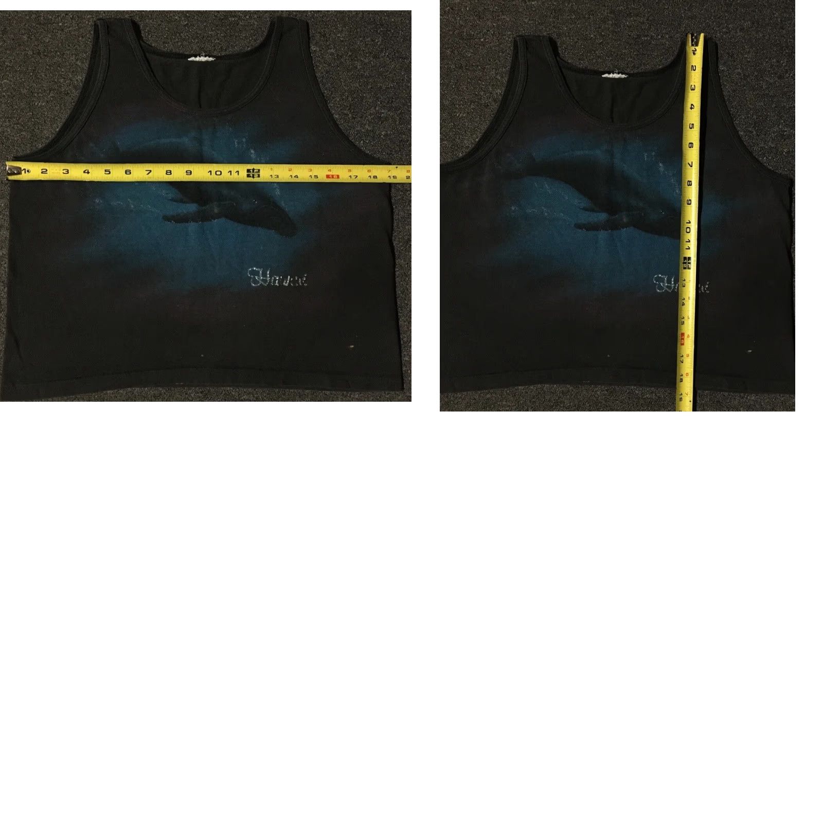 Vintage VINTAGE 80s Hawaii Whale Cropped Tank Top S USA Surf Beach Grunge Vaporwave Black XS/S Womens Tank Top Size S / US 4 / IT 40 - 8 Thumbnail