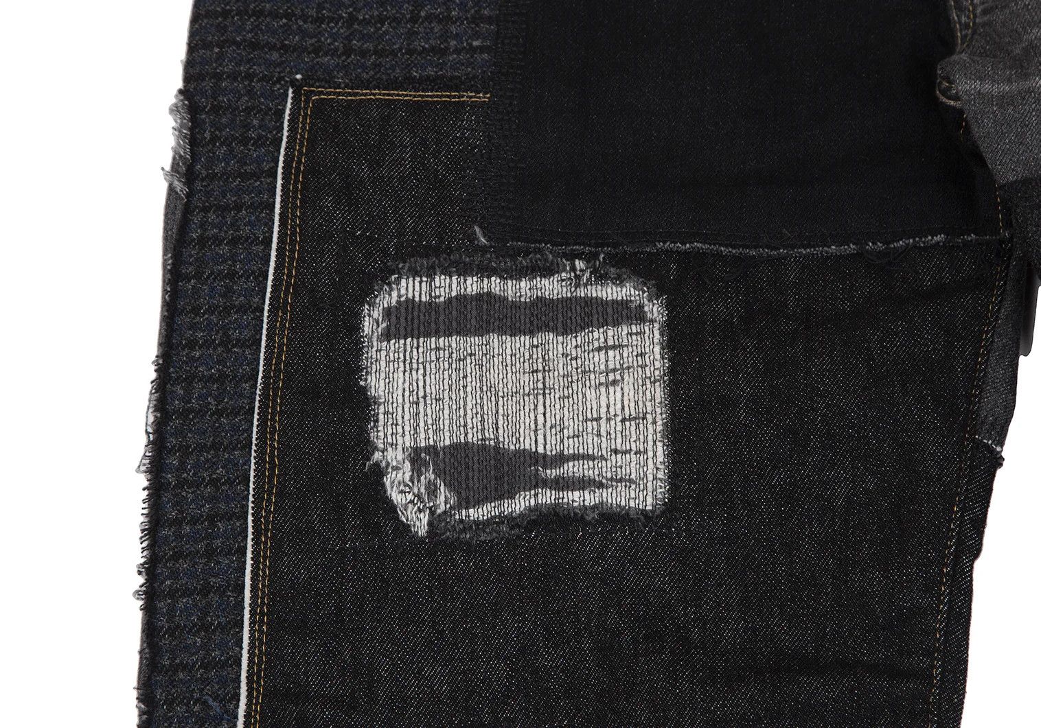 Junya Watanabe Black Custom Patchwork Denim Pants Size M Size US 34 / EU 50 - 9 Thumbnail