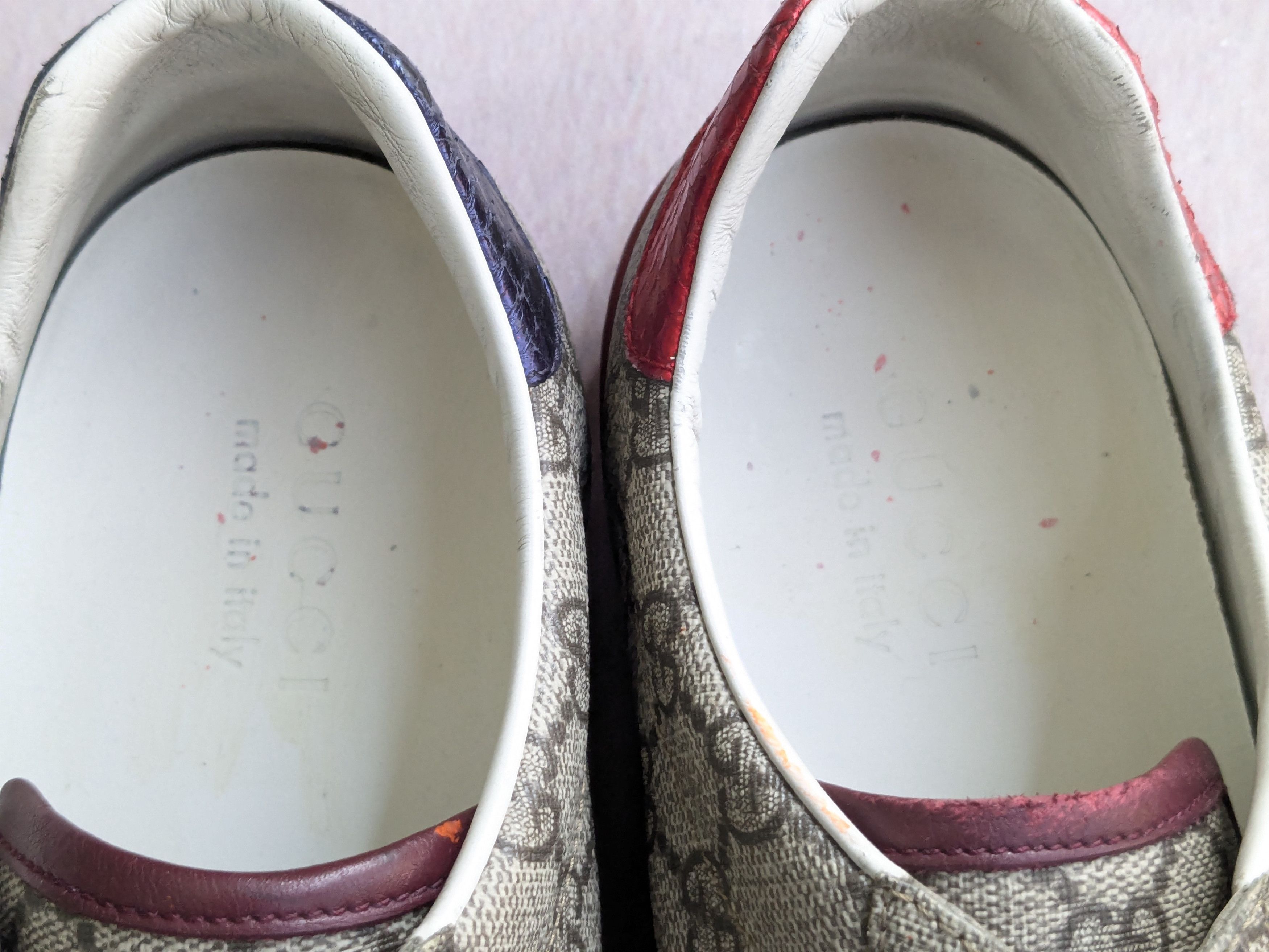 Gucci Gucci Ace GG Supreme Sneakers Red 10 Monogram 429445 Size US 10 / EU 43 - 5 Thumbnail