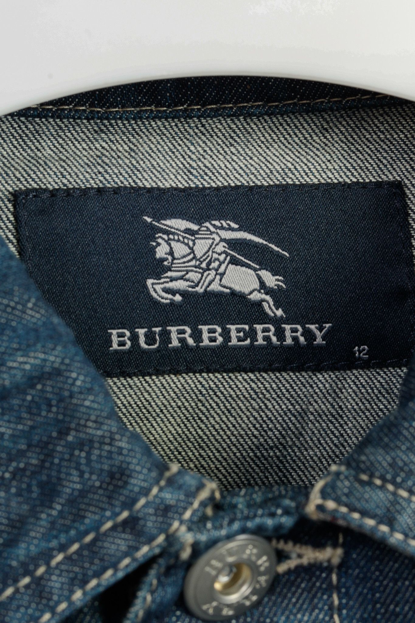 Burberry Burberry Check-Cuff Buttoned Denim Jacket Size XS / US 0-2 / IT 36-38 - 10 Thumbnail