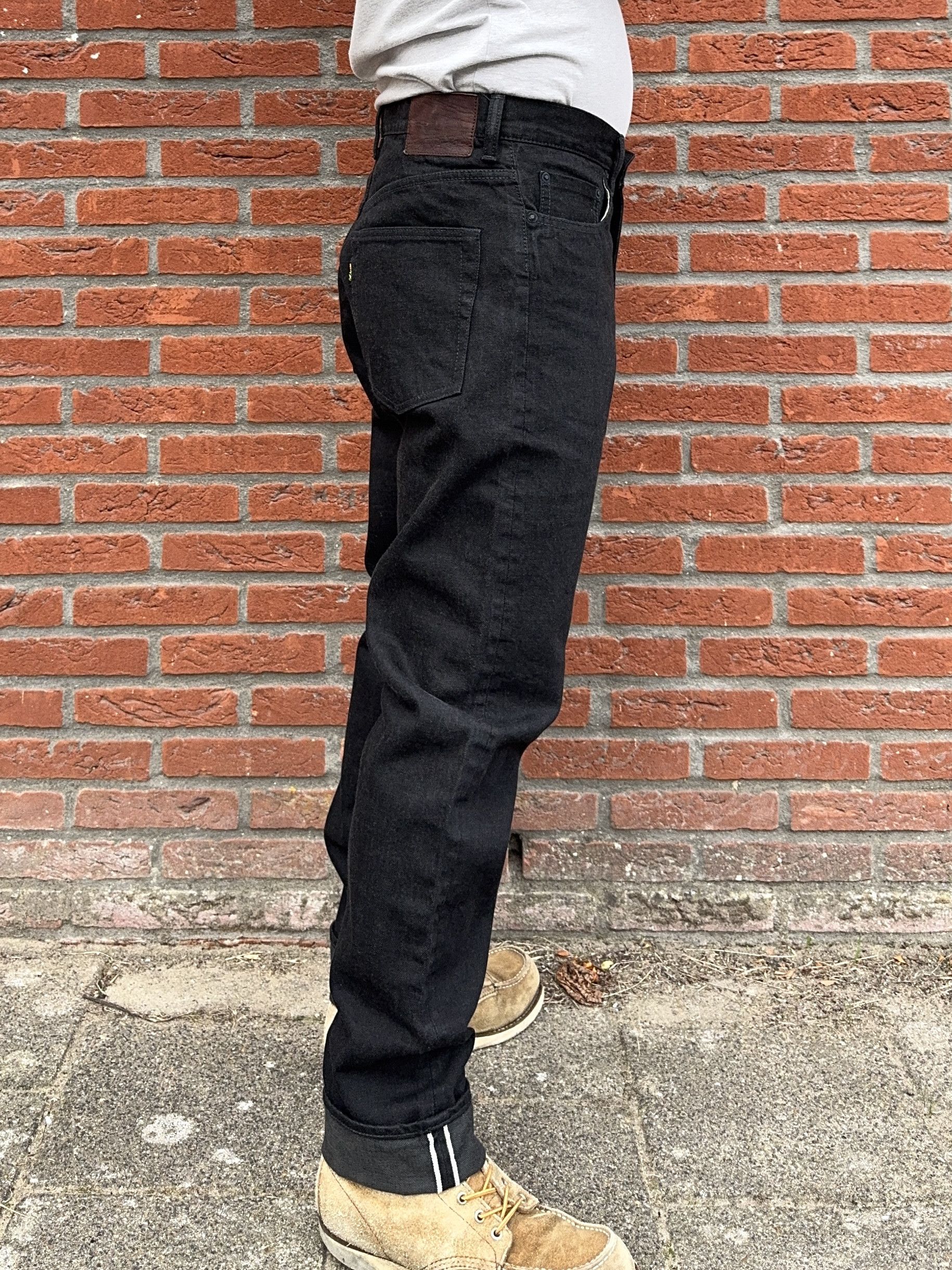 Japanese Brand AUBERGE PHIL MENPU Black Selvedge Jeans W32 x L32 Size US 32 / EU 48 - 20 Thumbnail