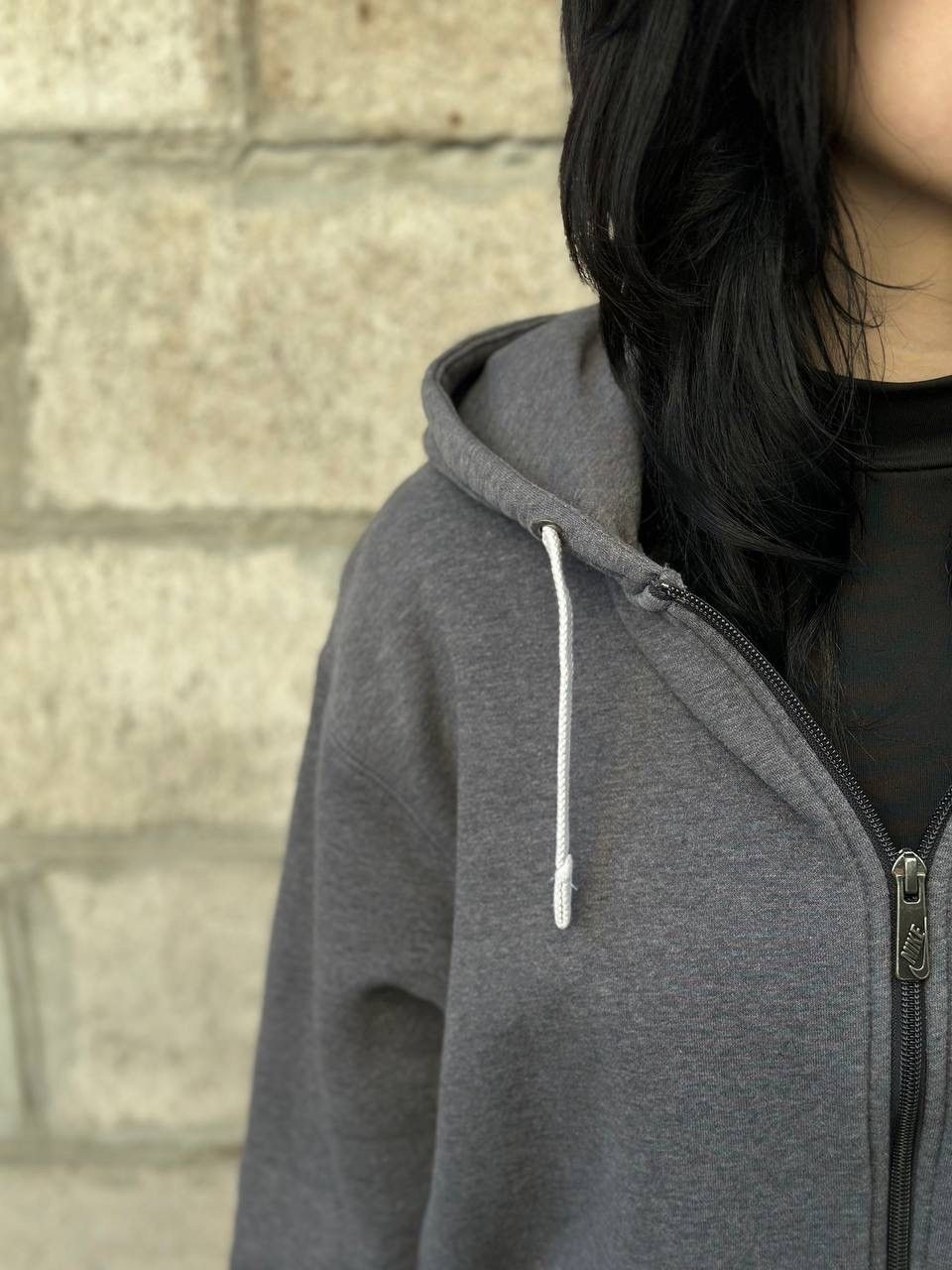 Nike VTG Nike Zip Hoodie Small Logo Size XL Y2K 00s USA Hype Size US L / EU 52-54 / 3 - 6 Thumbnail