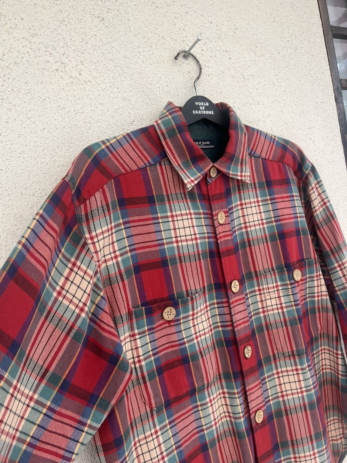 Nicole Club Vintage 90s Nicole Club For Men Plaid Tartan Flannel Shirt Size US L / EU 52-54 / 3 - 8 Thumbnail