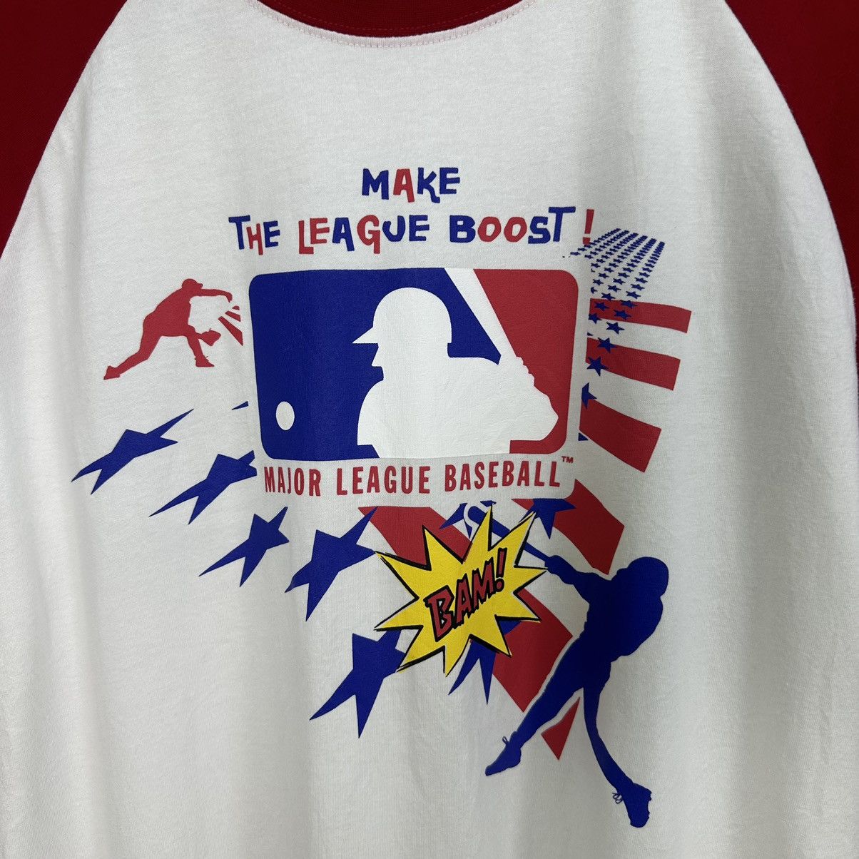 Majestic Vintage 90s Majestic MLB Baseball Raglan TShirt A716 Size US L / EU 52-54 / 3 - 2 Thumbnail