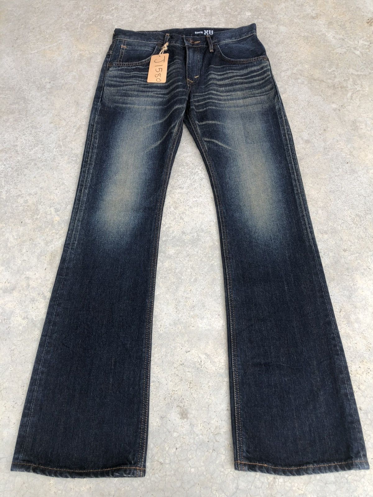 If Six Was Nine Japanese Edwin XU Flared Jeans Distressed Jeans Size US 31 - 2 Thumbnail