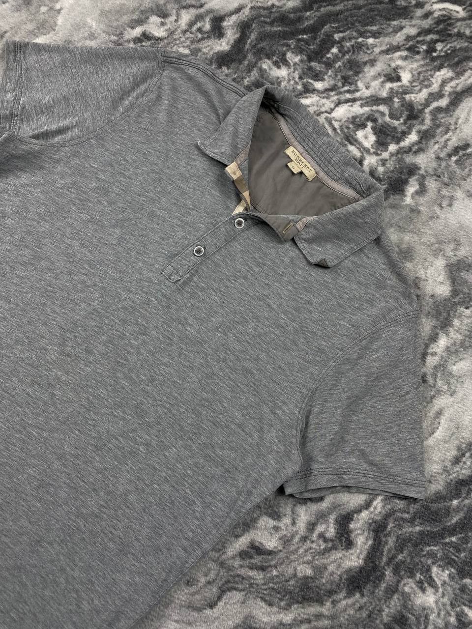 Burberry Burberry Brit Polo Shirt Nova Check Collar Men Size M Gray Size US M / EU 48-50 / 2 - 2 Thumbnail