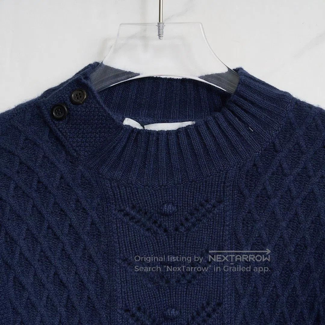 Saint Laurent Paris Saint Laurent Men's Cable Knit Cashmere Sweater. Size US M / EU 48-50 / 2 - 2 Thumbnail