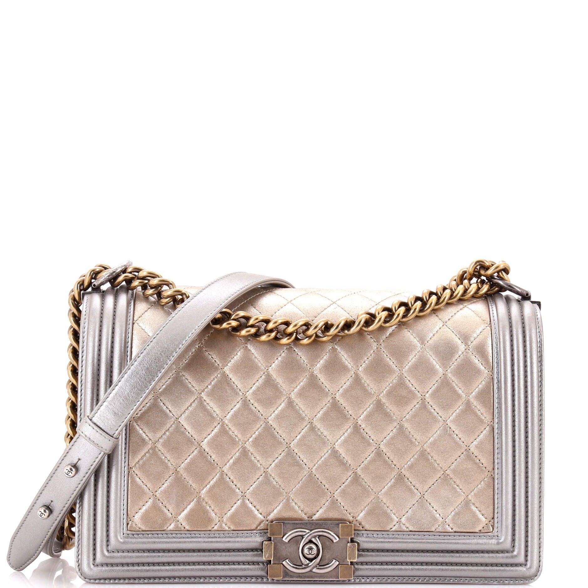 Bicolor Boy Flap Bag