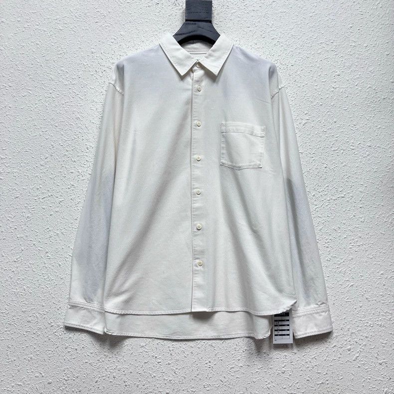 Visvim VisvimWhite Visvim Water Drop Sleeve Shirt-2504 Size US M / EU 48-50 / 2 - 1 Thumbnail