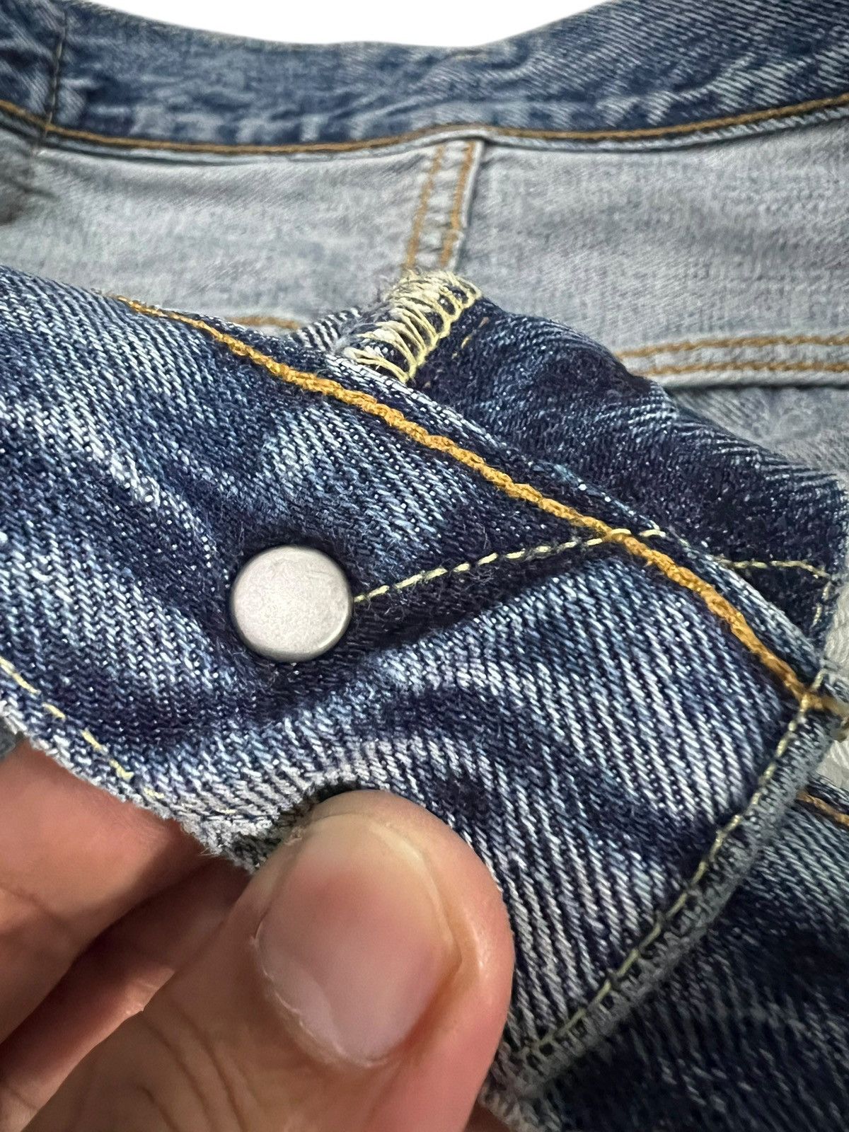 Levi's LVC Levi’s 501z xx Big E Distress Faded Selvedge Jean Size US 30 / EU 46 - 10 Thumbnail