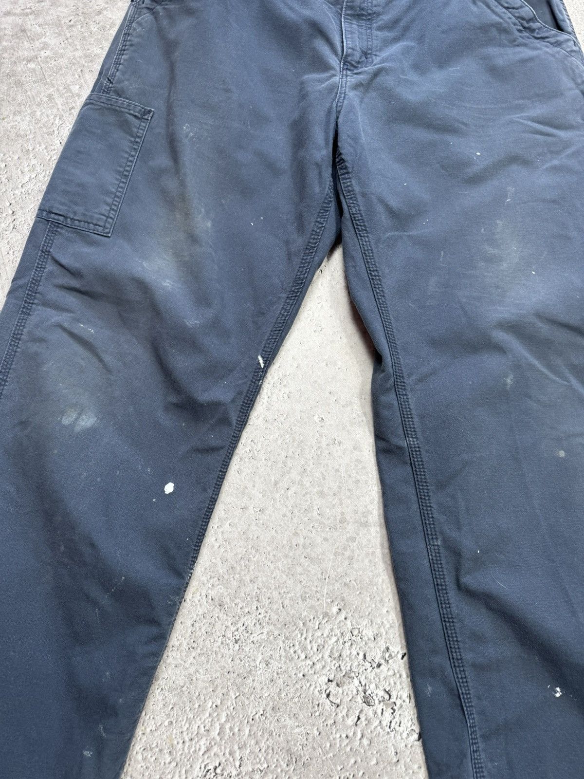 Carhartt Carhartt Distressed Carpenter Work Pants Navy Blue 36x32 Size US 36 / EU 52 - 11 Thumbnail
