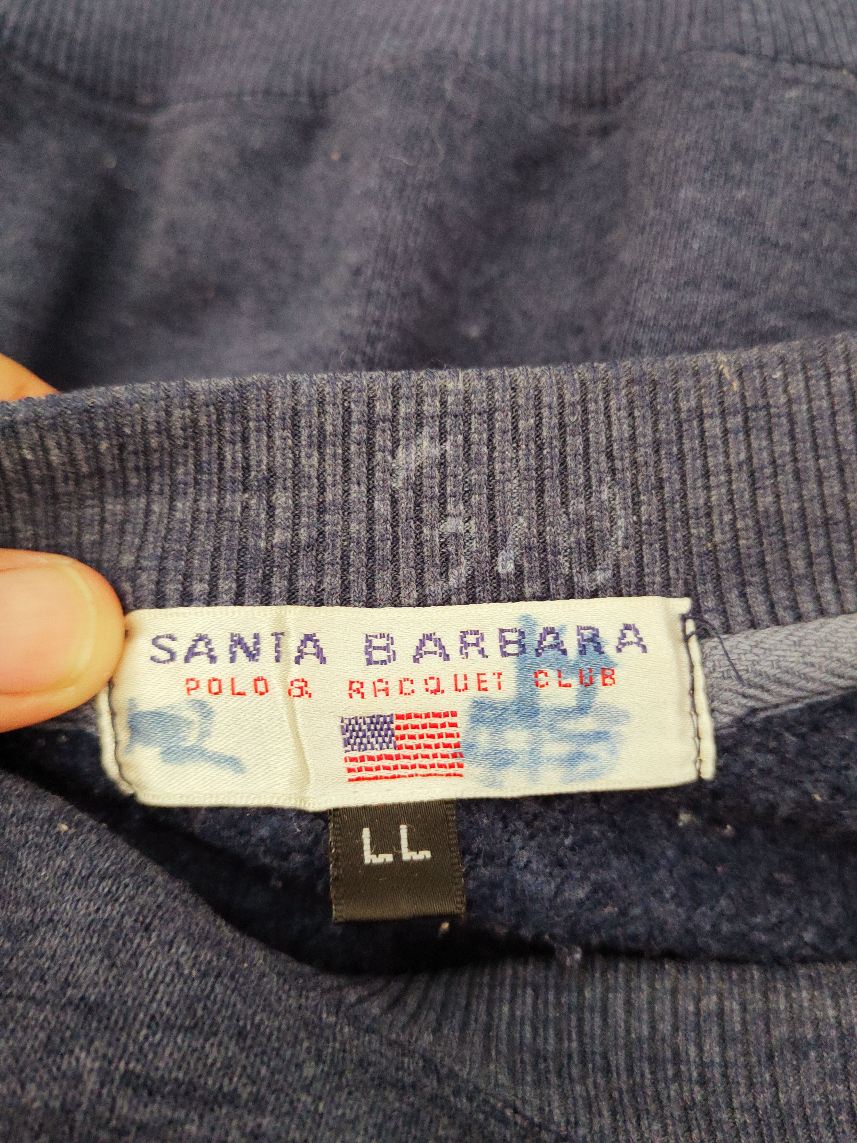 Japanese Brand Vintage Santa Barbara Navy Sweatshirts Size US XL / EU 56 / 4 - 11 Thumbnail