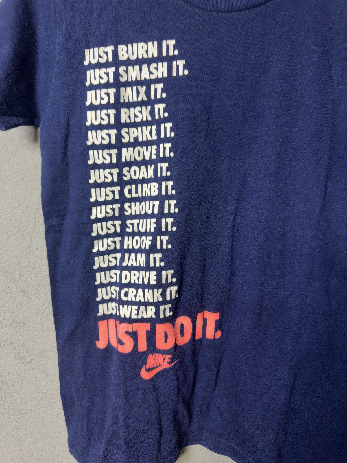 Nike × Vintage Vintage Nike Shirt Large 80s 90s Just Do It Made in USA Size US S / EU 44-46 / 1 - 2 Thumbnail