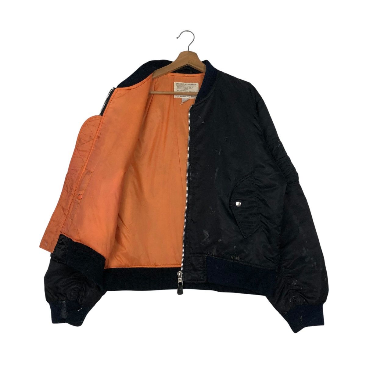 Japanese Brand 🔥VINTAGE BOMBER JACKET MA-1 MILITARY IRISH ISSEY MIYAKE Size US M / EU 48-50 / 2 - 13 Thumbnail