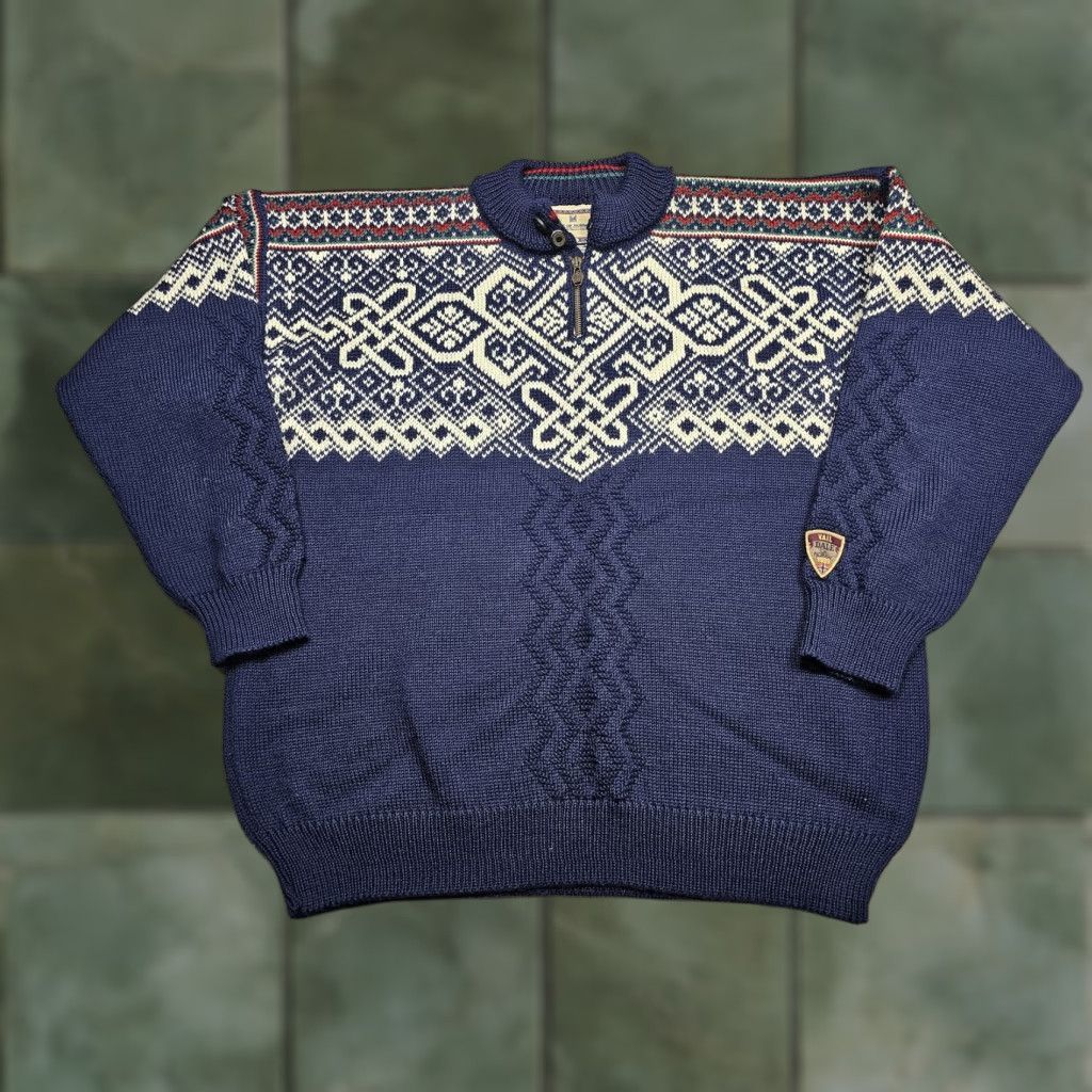 VINTAGE Dale of Norway Sweater Men's XL Wool Pullover Ski Nordic