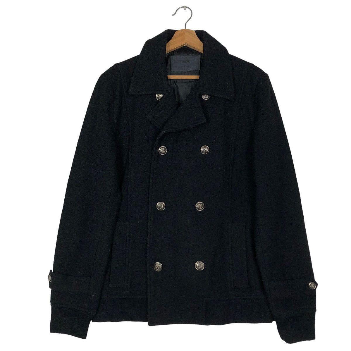 Japanese Brand 🔥Double Breast Wool Biker Jacket Phono Japan Made Size US M / EU 48-50 / 2 - 1 Thumbnail