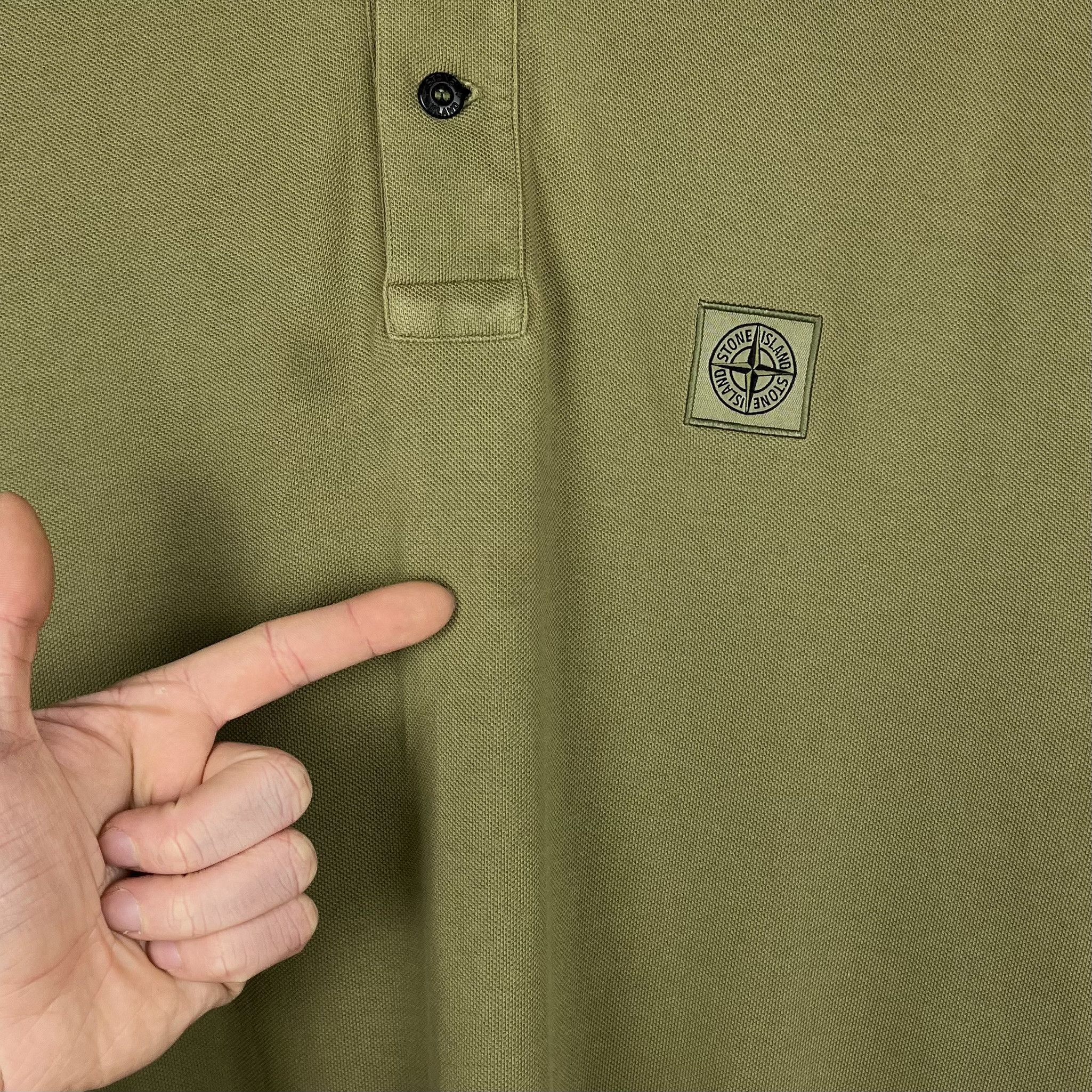 Stone Island Stone Island Patch Program Long Sleeve Polo Shirt Size US L / EU 52-54 / 3 - 18 Thumbnail