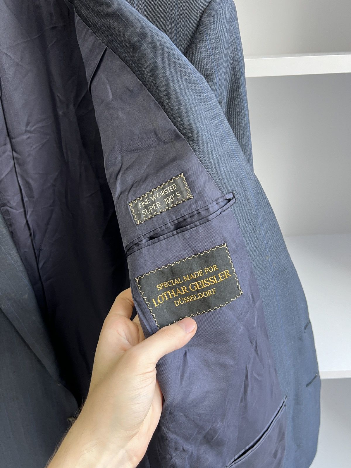 Designer × Ermenegildo Zegna × Vintage Vintage Ermenegildo Zegna Navy Luxury Old Money Style Blazer Size 40L - 7 Thumbnail