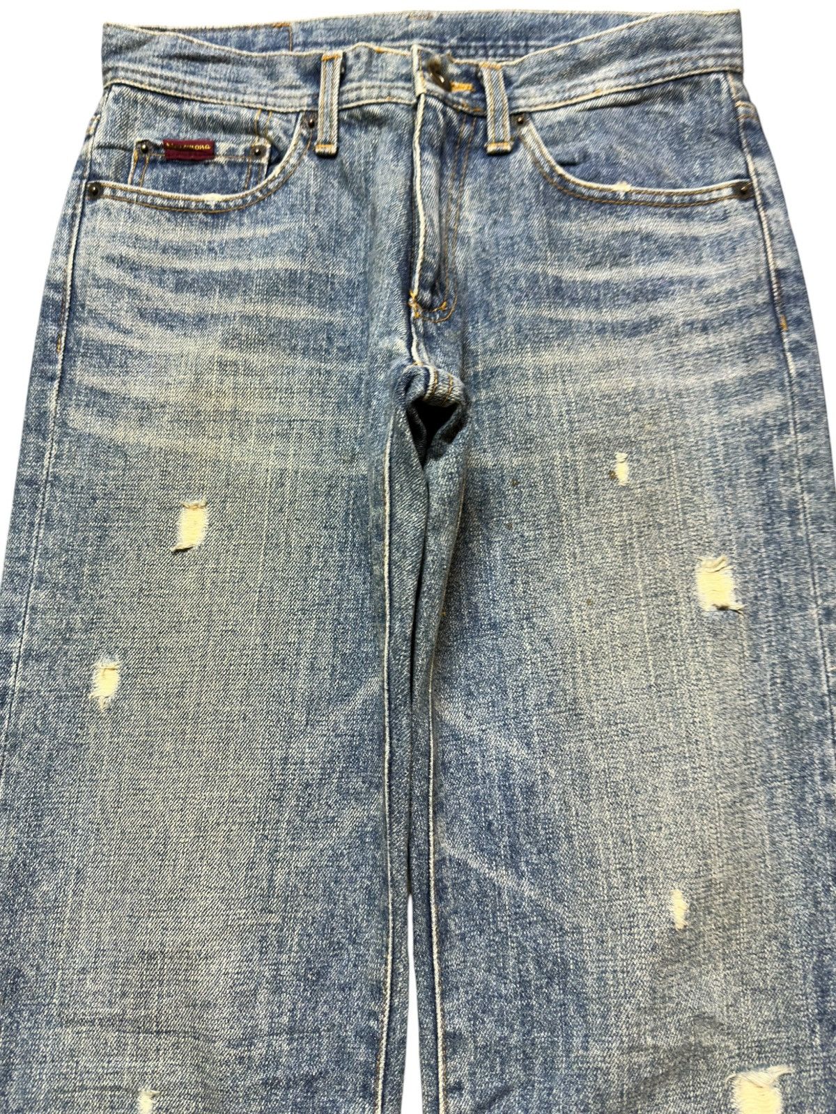 Hysteric Glamour Vintage Nenemona Straight Cut Grunge Distressed Denim Size US 27 - 2 Thumbnail