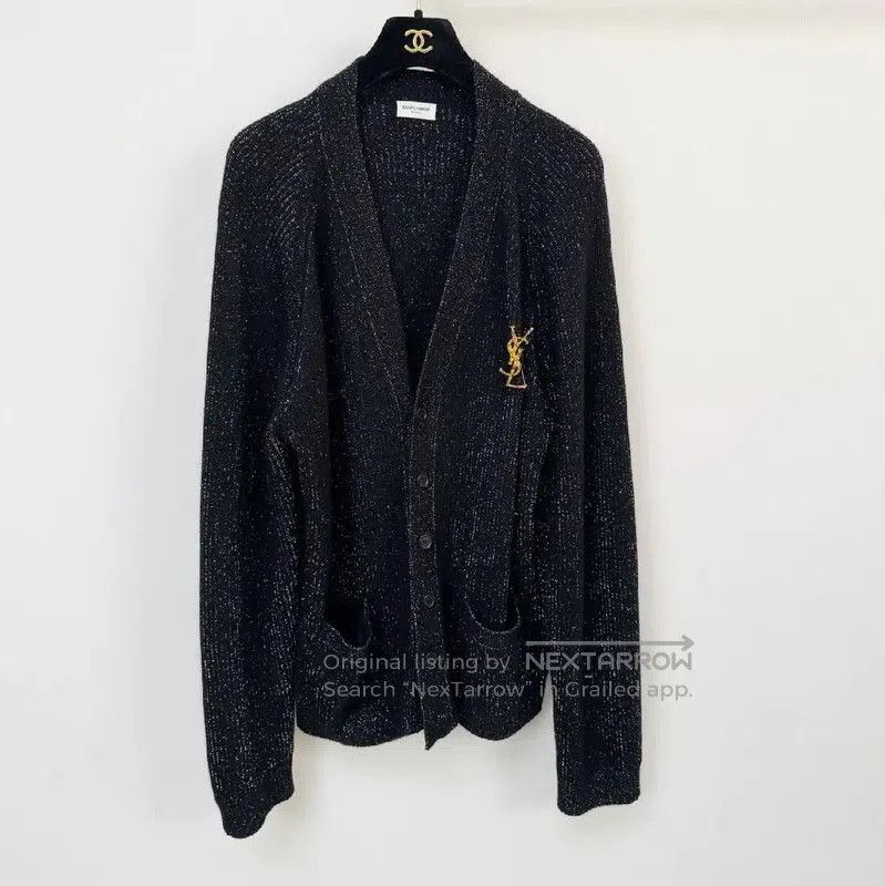 Yves Saint Laurent YSL Black Knit Sweater for Women, XXL . Size XL / US 12-14 / IT 48-50 - 1 Thumbnail