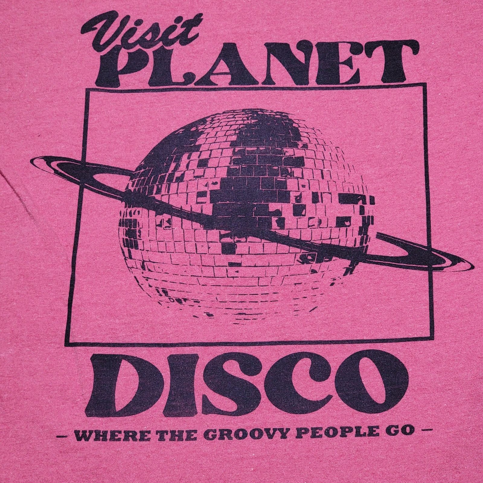 Other Brisco Brands Unisex Tee "Visit Planet Disco" - Size Medium Size M / US 6-8 / IT 42-44 - 2 Thumbnail