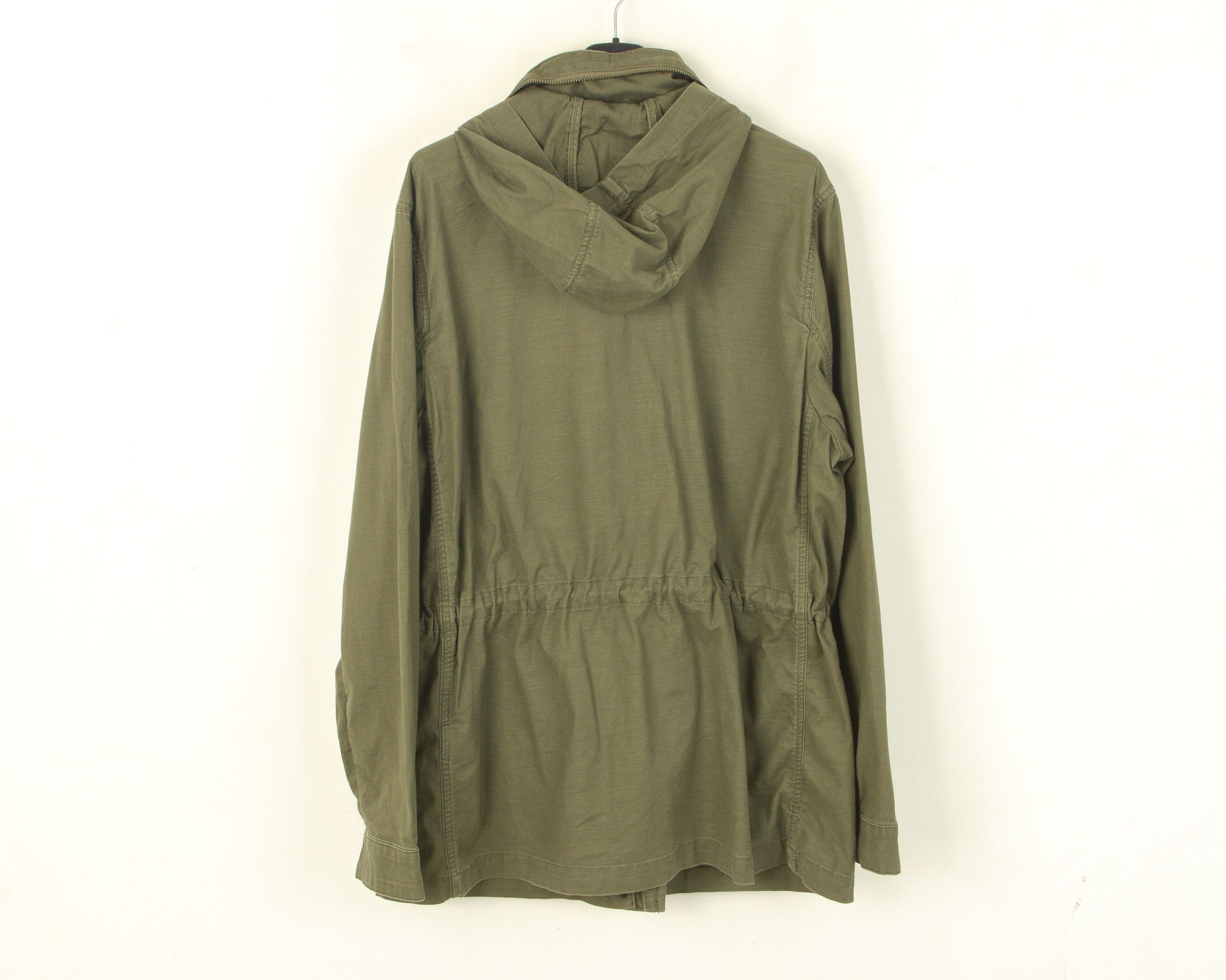Lands' End Womens L Field Jacket Coat Hooded Parka Cargo Outerwear Size L / US 10 / IT 46 - 4 Thumbnail