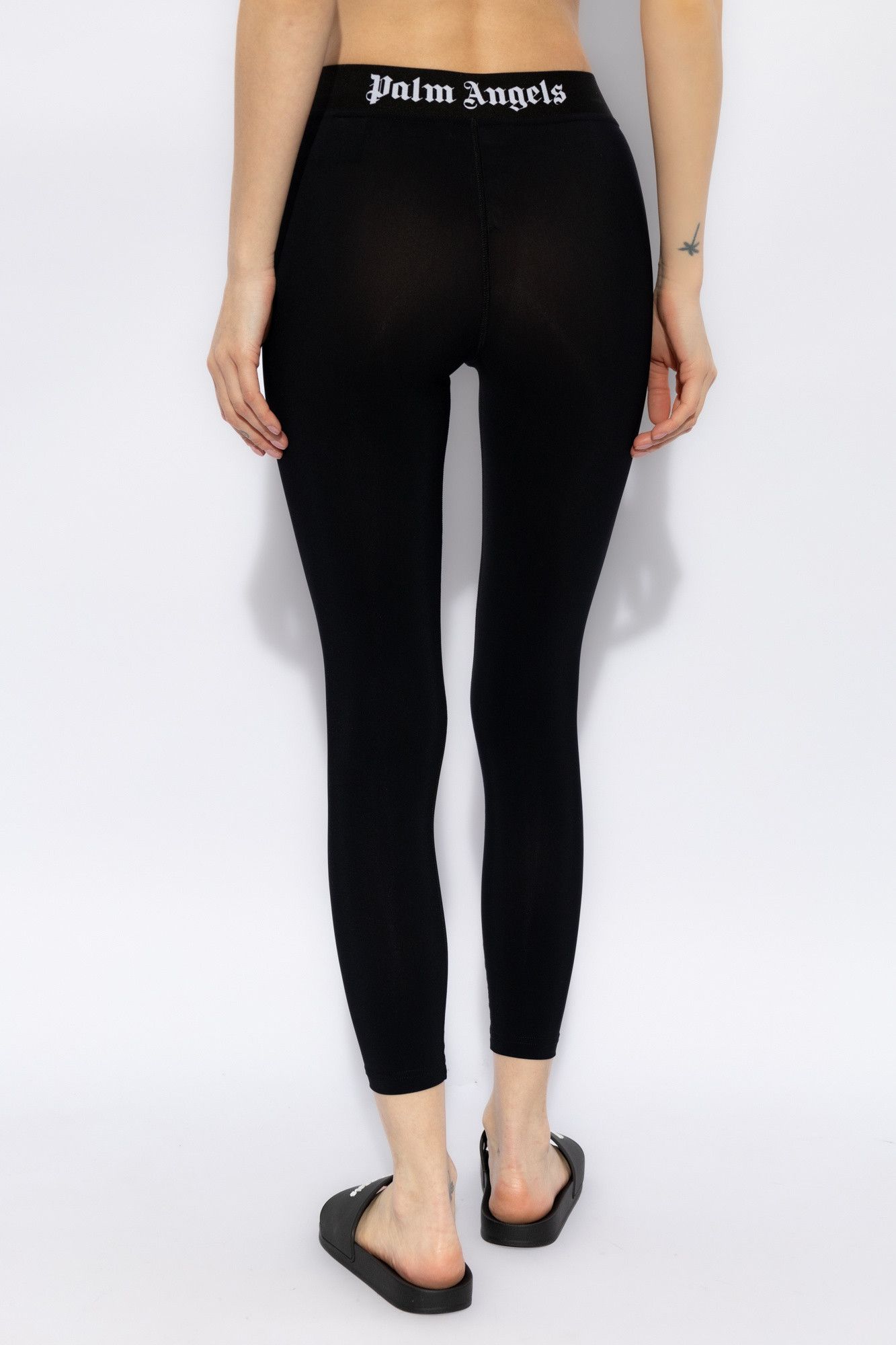 Palm Angels o1s22i1n0824 Sporty Leggings in Black Size 27" / US 4 / IT 40 - 4 Thumbnail