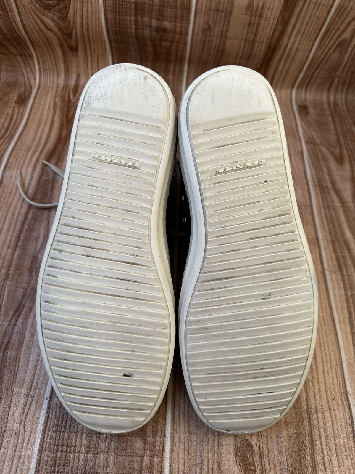 Rick Owens Rick Owens DRKSHDW Nylon Ramones Black Milk Hightops Size US 8.5 / EU 41-42 - 18 Thumbnail