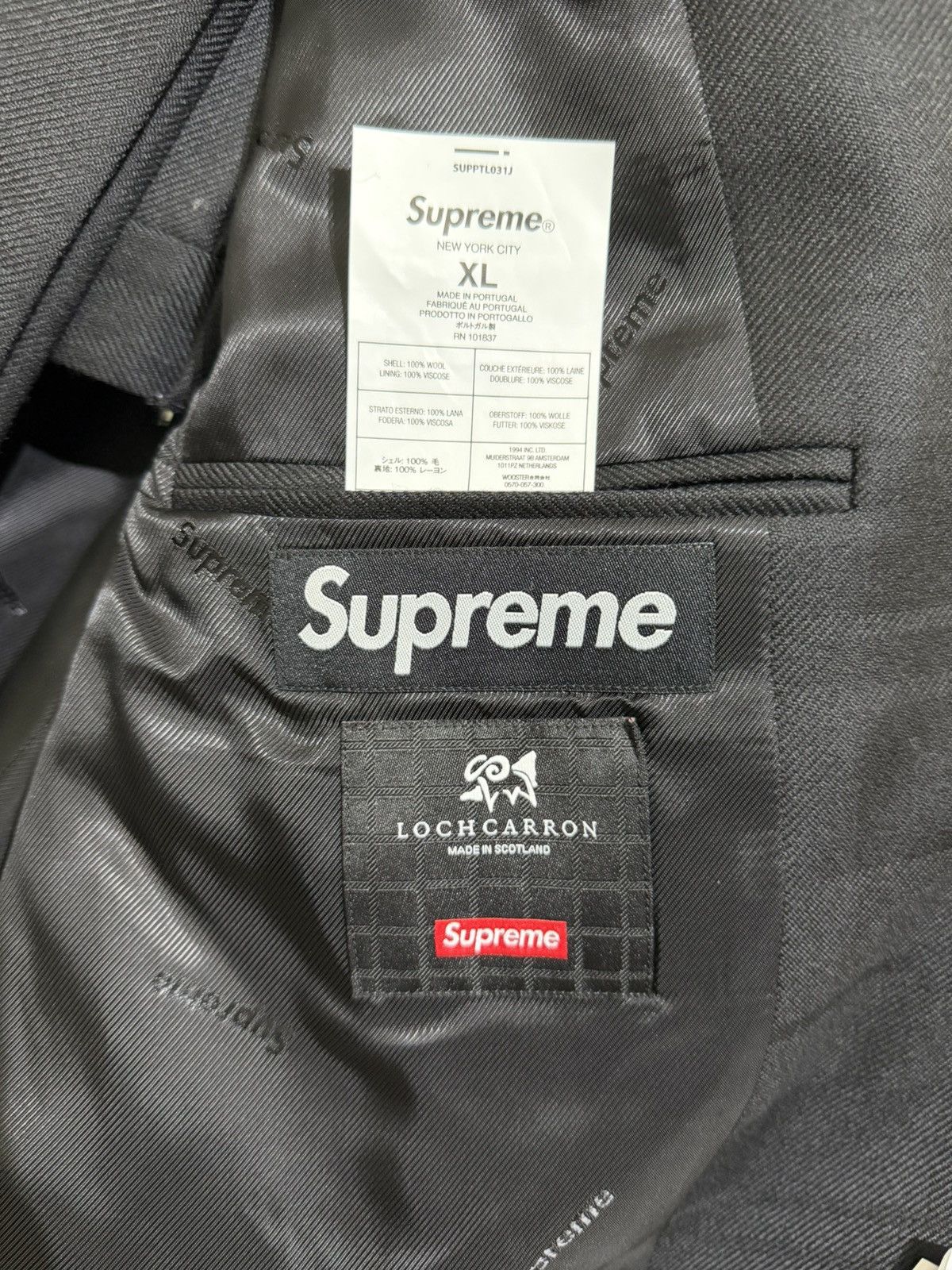 Supreme Supreme Lochcarron Wool Suit TOP & BOTTOM SS22 Size 36R - 3 Thumbnail
