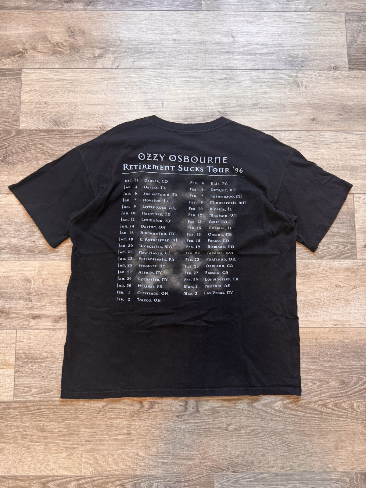 Ozzy Osbourne Ozzy Osbourne 1996 Retirement Sucks Tour Vintage Shirt Size US XL / EU 56 / 4 - 2 Thumbnail