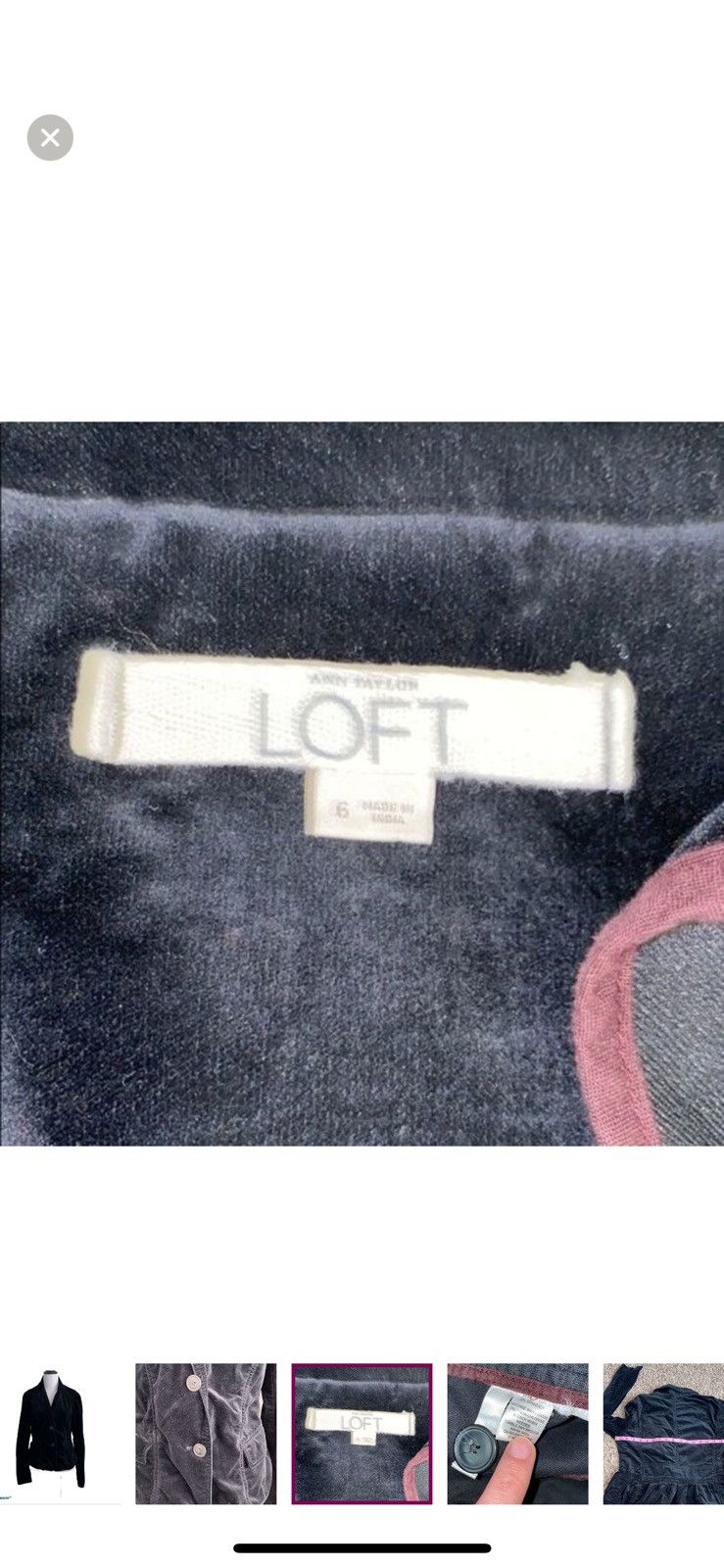 Loft Ann Taylor loft velveteen blazer jacket size 6 Size M / US 6-8 / IT 42-44 - 5 Thumbnail