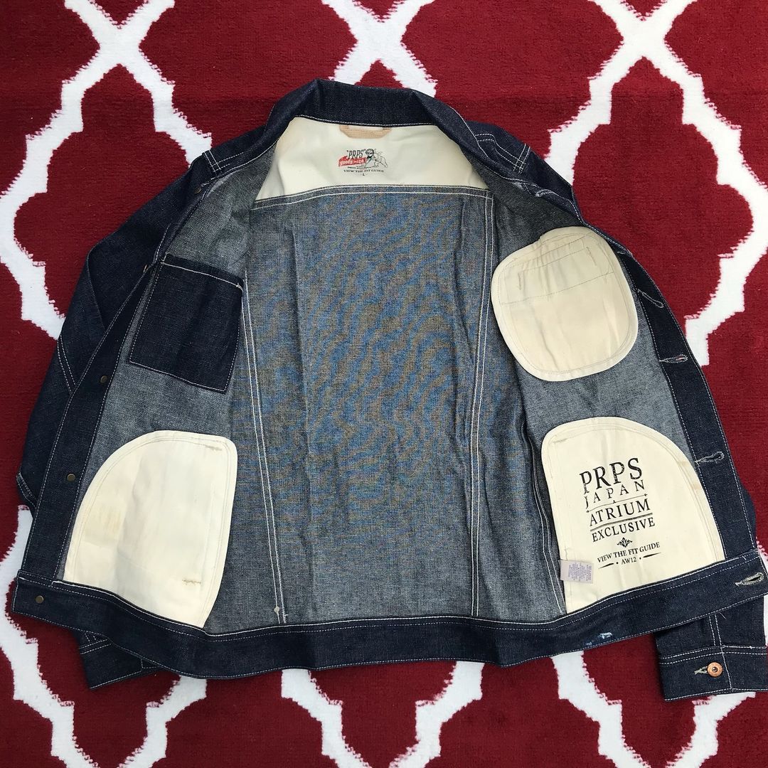 Japanese Brand × Prps × Vintage PRPS Jacket Denim AW 2012 Size US L / EU 52-54 / 3 - 2 Thumbnail