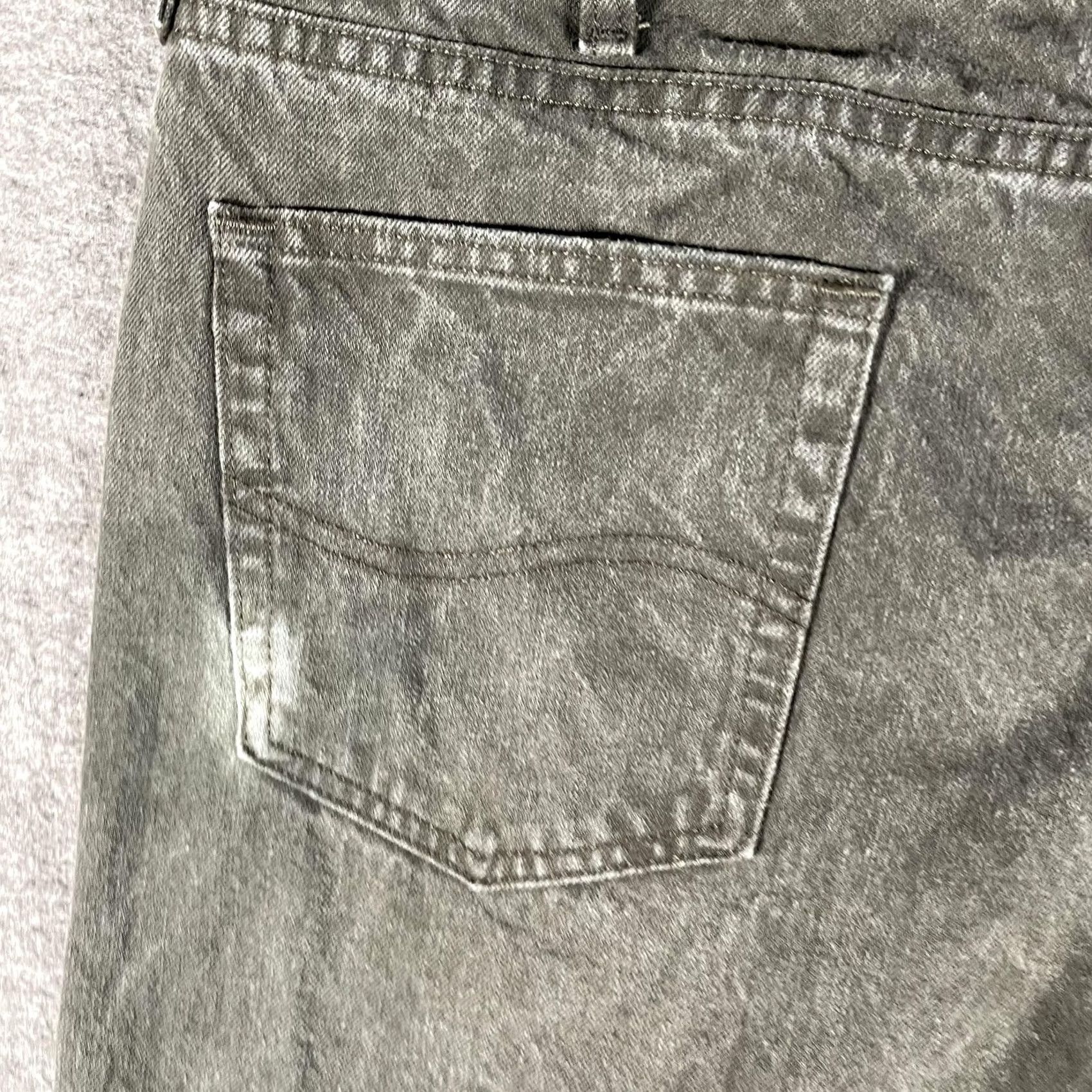 Lee Lee Jeans Mens 40x32 Green Stone Wash Regular Fit Straight Leg Denim Vintage Y2K Size US 40 / EU 56 - 5 Thumbnail