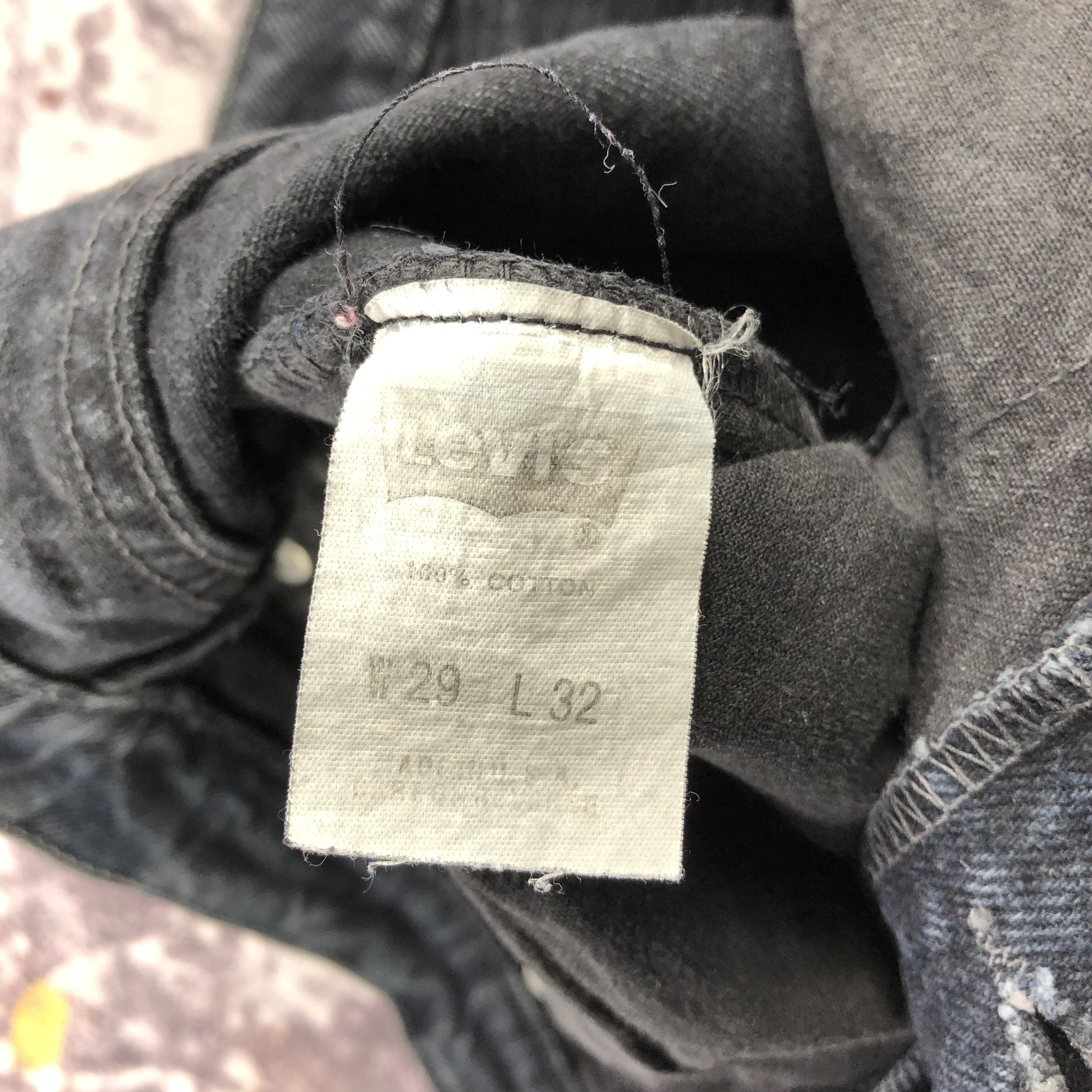 Levi's Vintage 90s Faded Black Levis 501 Jeans-JM2423 Size US 29 - 9 Thumbnail