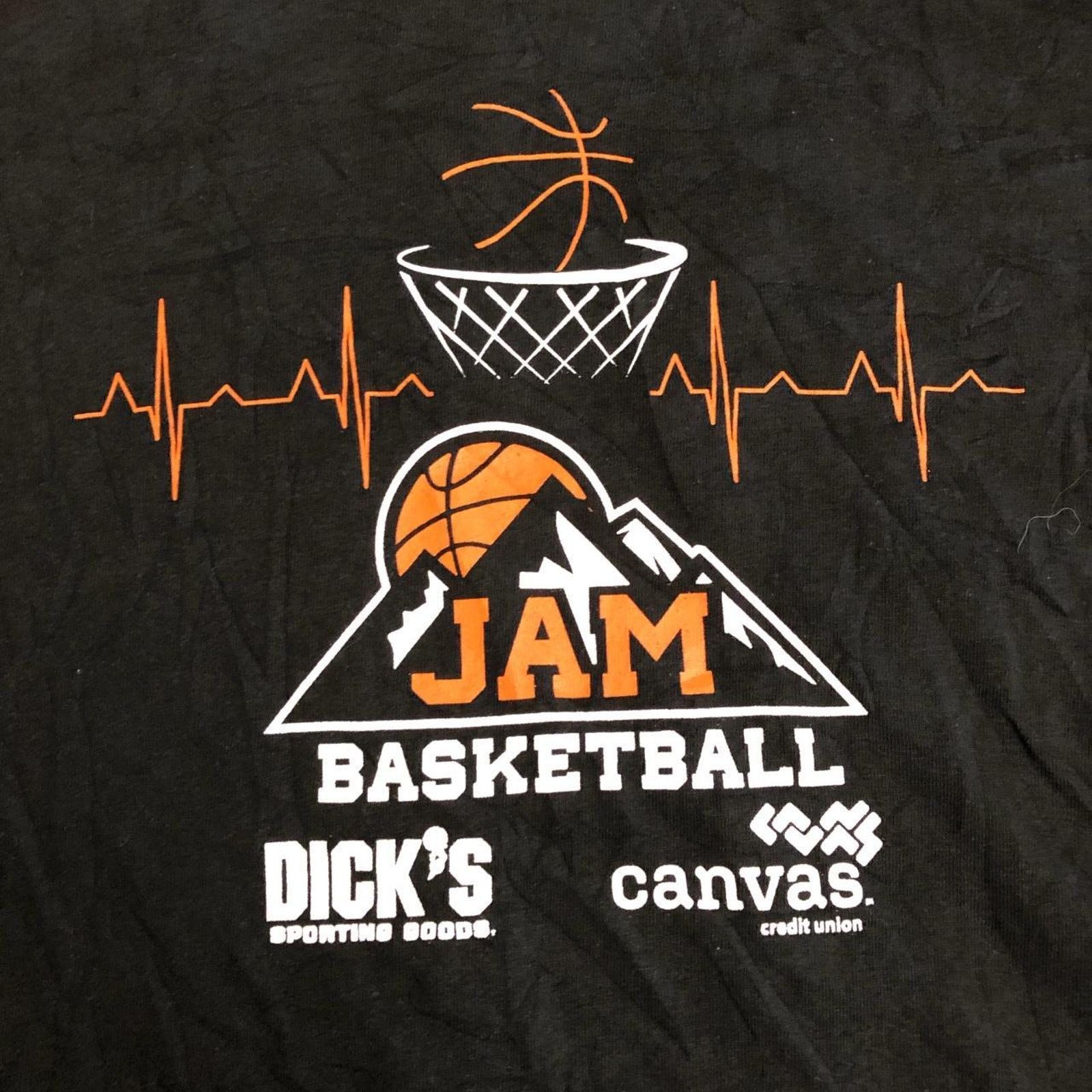 Delta Men’s Black ‘Jam Basketball’ Graphic Tee Size US XL / EU 56 / 4 - 3 Thumbnail