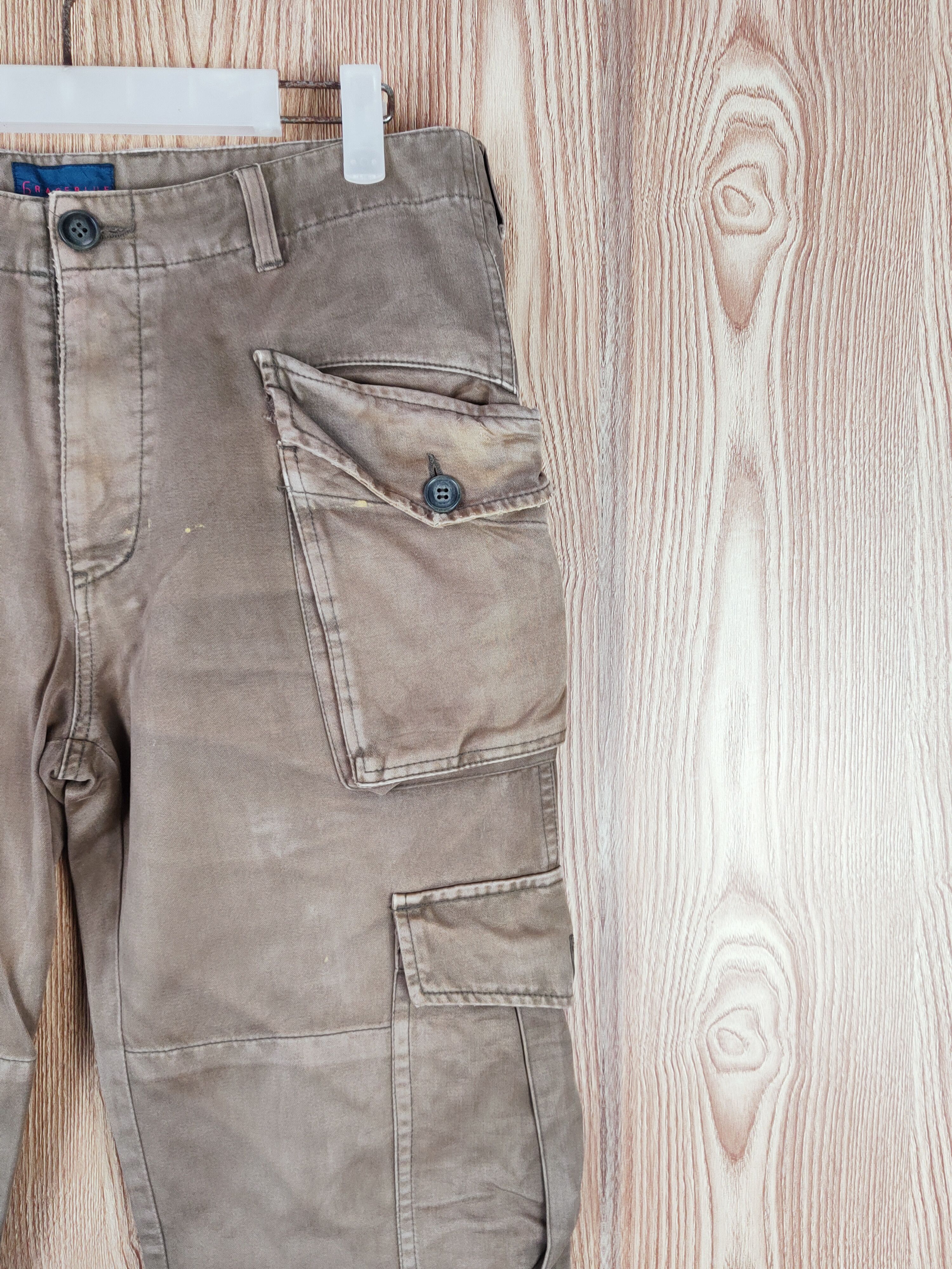 Rageblue Brown Faded Multi Tactical pocket Vintage CargoPant