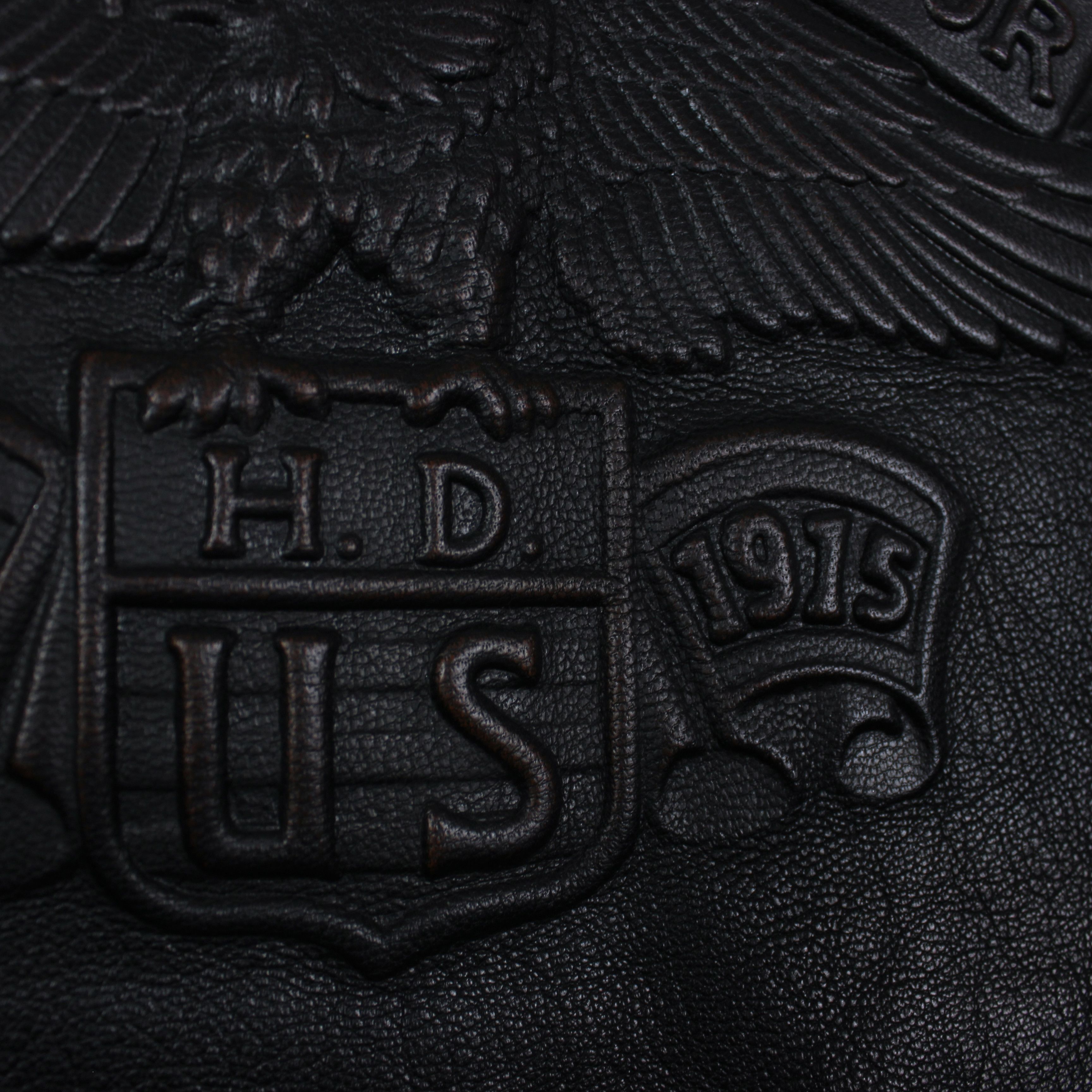 Band Tees Vintage leather vest Davidson Motor HD USA M L Size US L / EU 52-54 / 3 - 8 Thumbnail