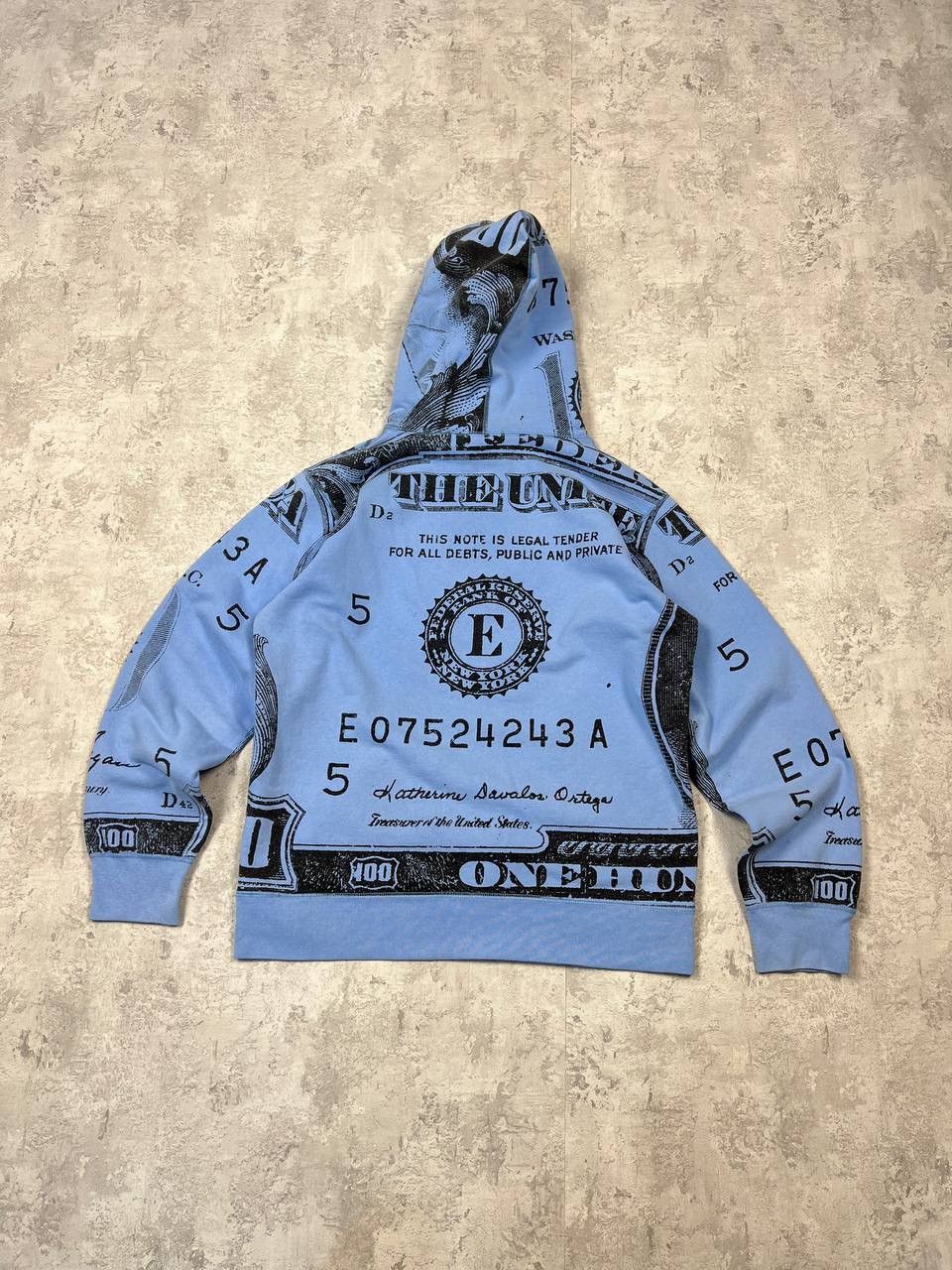 Supreme Supreme Benjamin Franklin 100 Dollar Bill Hoodie Size US L / EU 52-54 / 3 - 9 Thumbnail