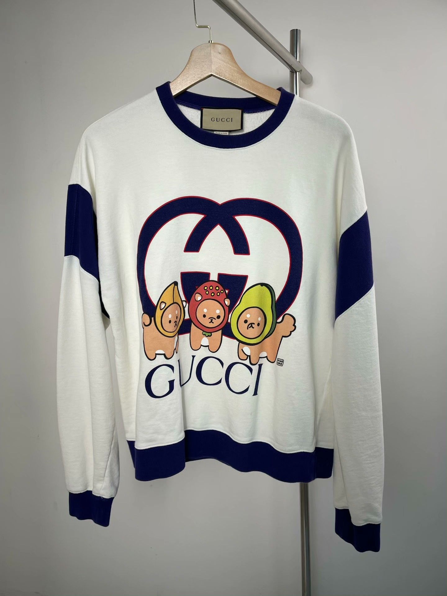 Gucci Gucci Cartoon Avocado Logo Sweatshirt Size US M / EU 48-50 / 2 - 1 Thumbnail
