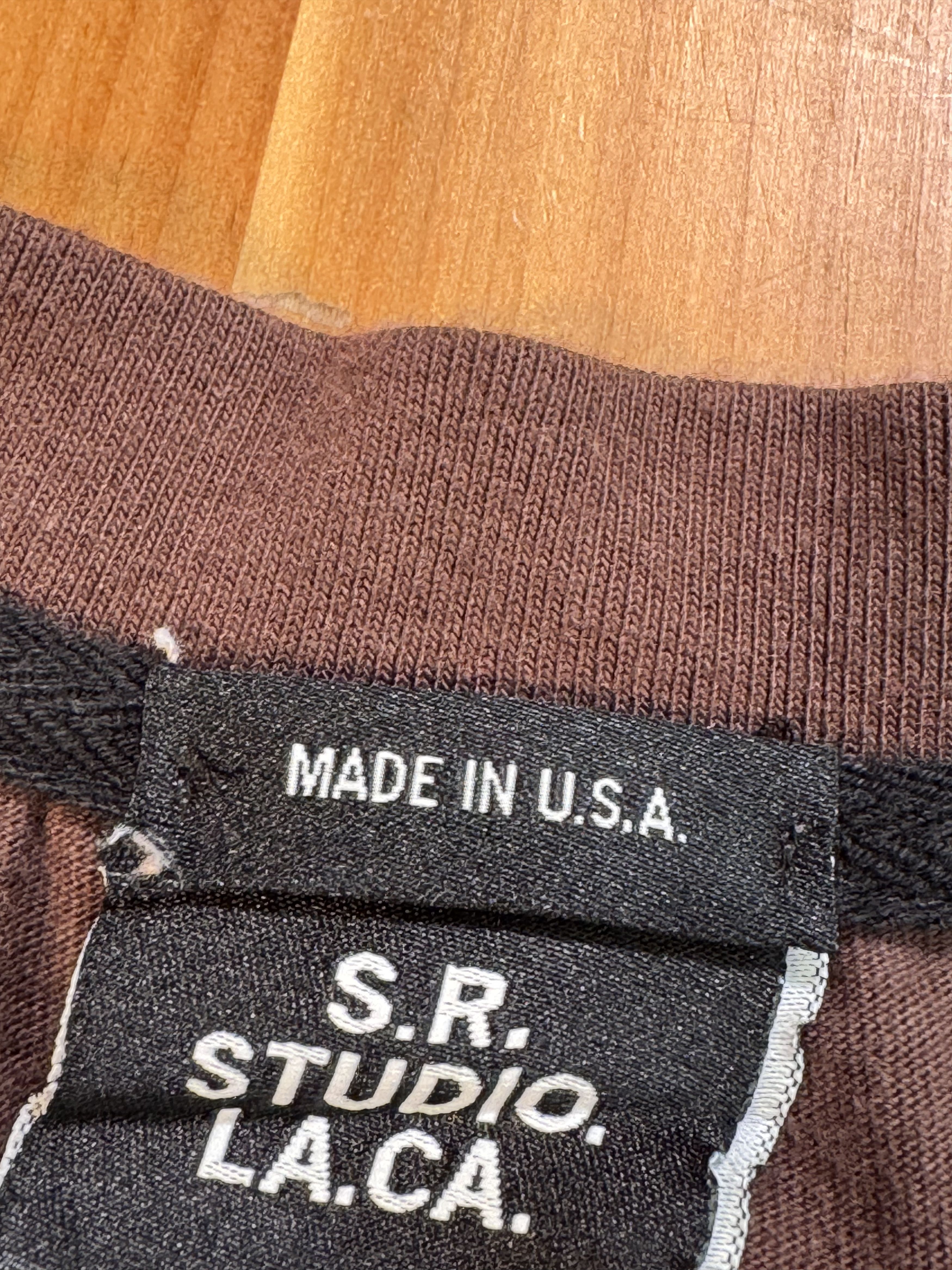 Sterling Ruby Sr Studio LA CA BASIC T-SHIRT WITH S.R.S. DOUBLE LOGO Size US XL / EU 56 / 4 - 6 Thumbnail