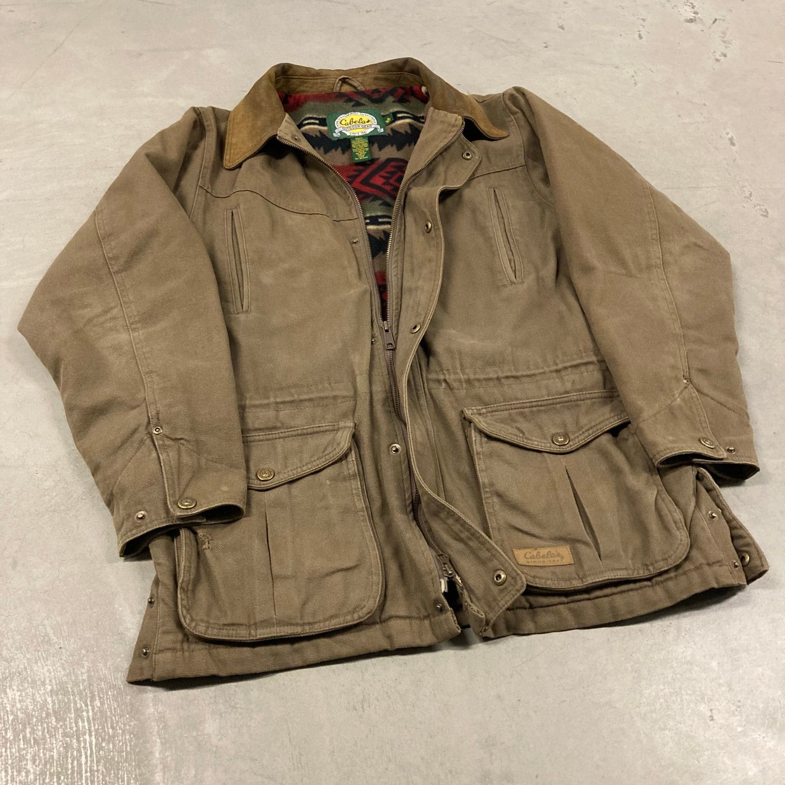 Cabelas × Vintage vintage Y2K flannel lined cabelas barn chore jacket Size US M / EU 48-50 / 2 - 1 Thumbnail
