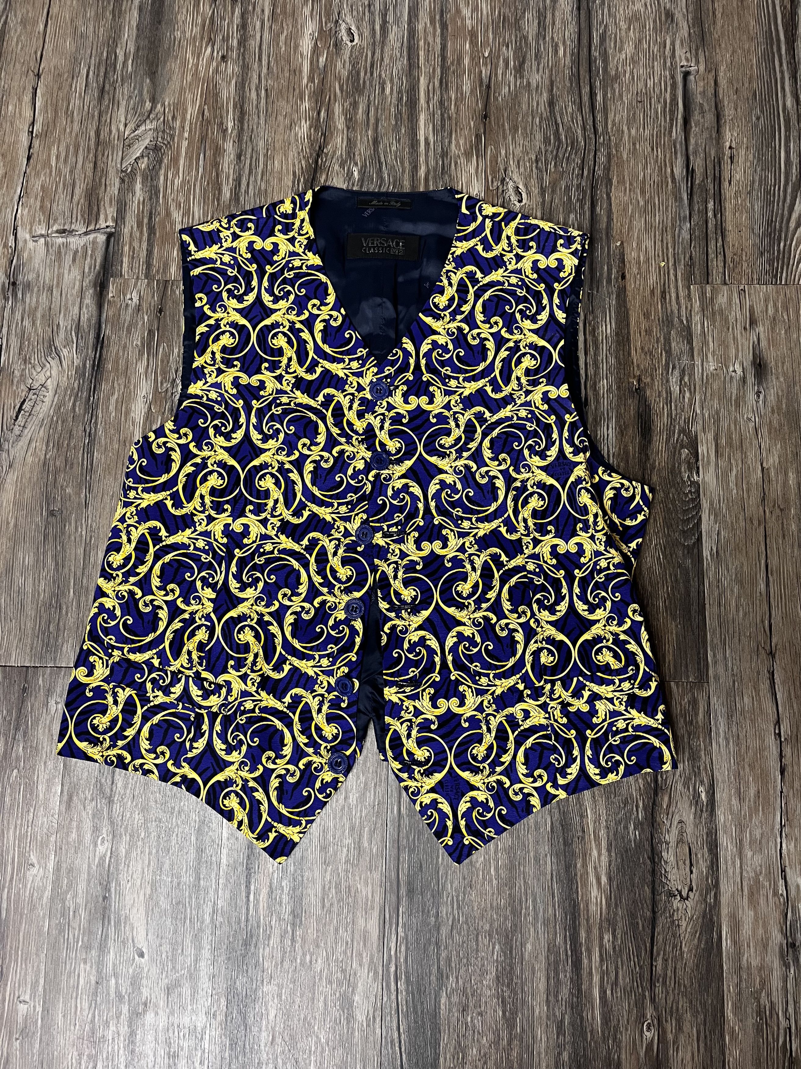 Vintage Versace Silk Suit Vest