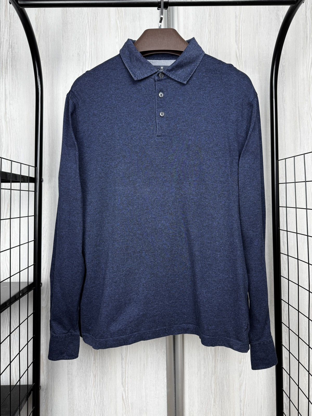 Hackett Hackett London Cotton Filafil Slim Fit LongSleeve Polo Rugby Size US XL / EU 56 / 4 - 2 Thumbnail
