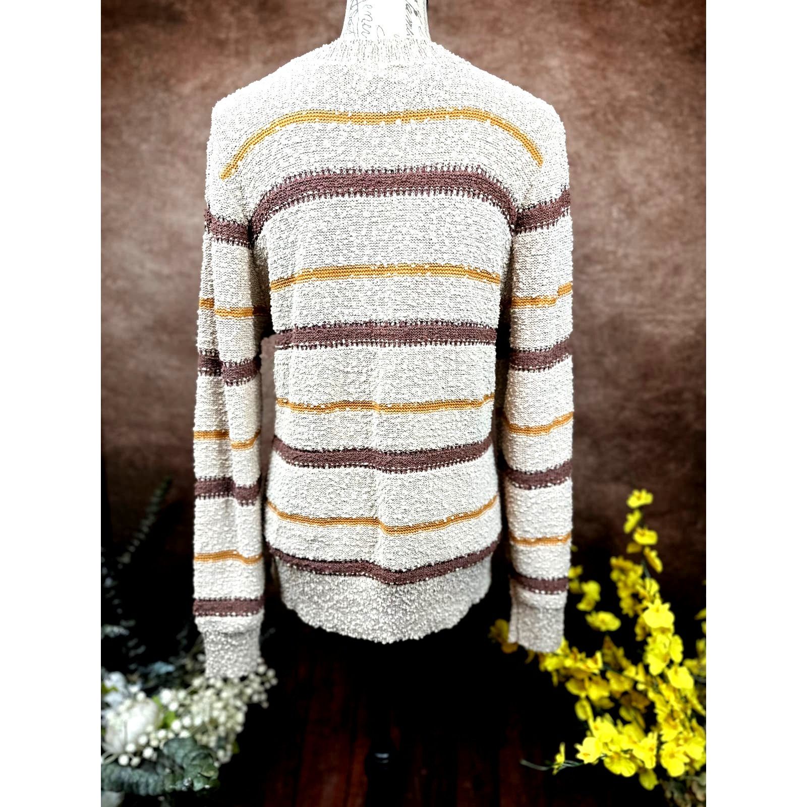 Other Mason & Belle Ellie Textured Sweater Cream/Browns L Size L / US 10 / IT 46 - 13 Thumbnail