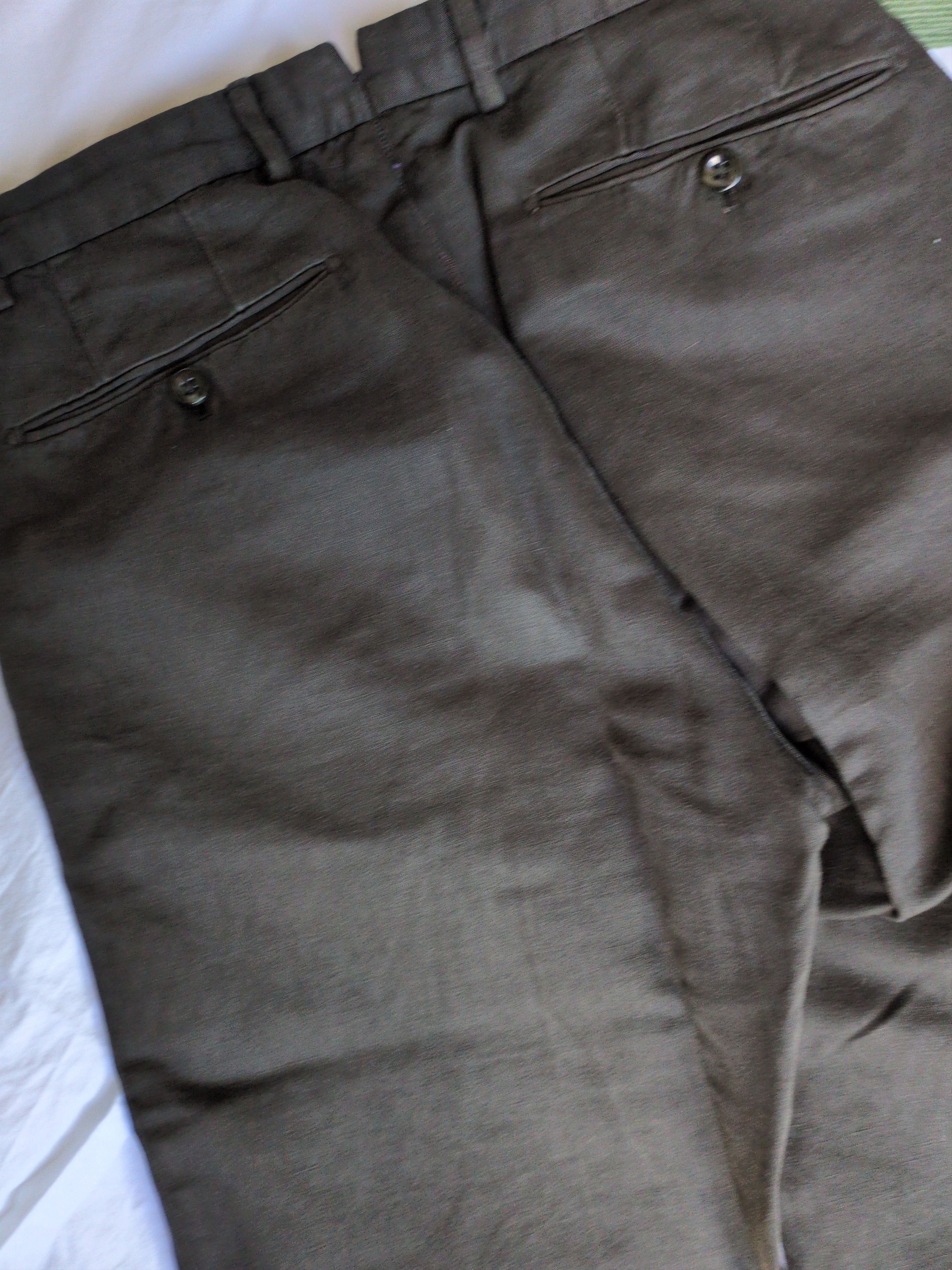 Incotex Incotex “Chinolino” Linen–Cotton Trousers – Dark Brown Size US 28 / EU 44 - 8 Thumbnail