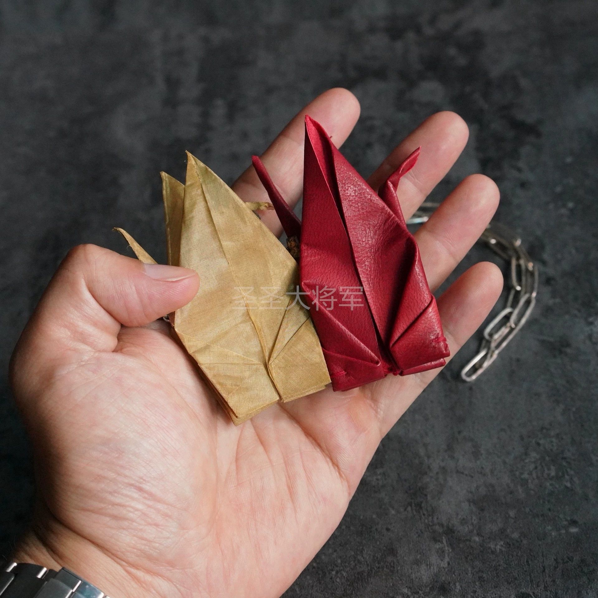 Taichi Murakami Taichi Murakami Origami Crane Silver Necklace Red/Yellow Size ONE SIZE - 5 Thumbnail